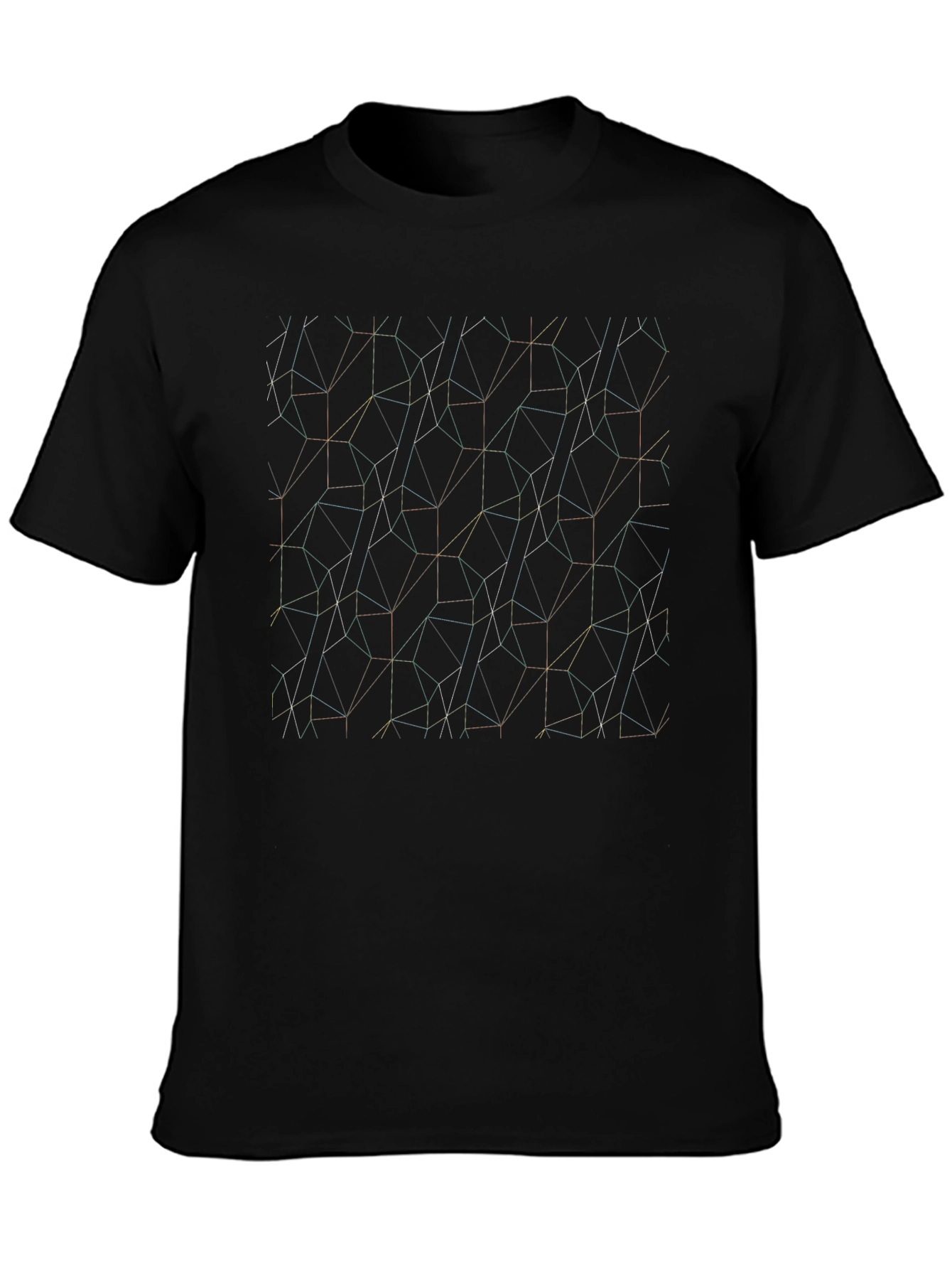 Geometric Line Art T-Shirt - Modern Style