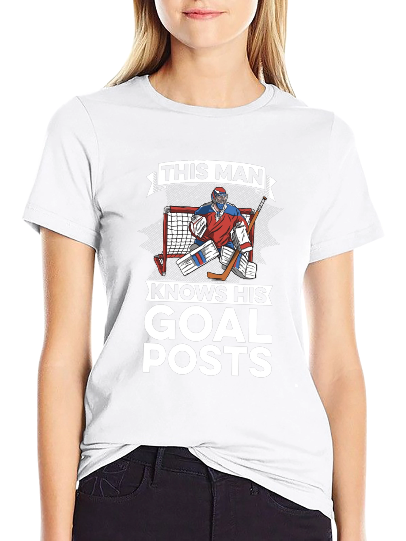 Hockey Goalie Goal Posts T-Shirt