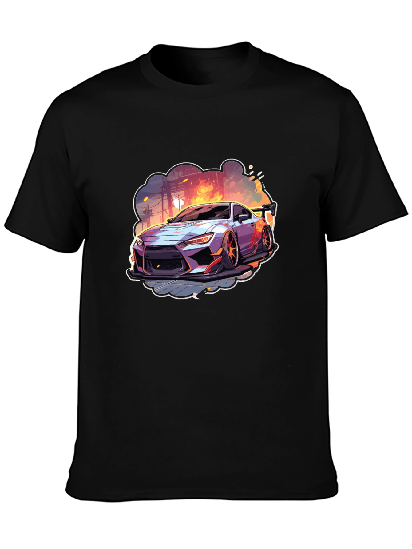 Sleek Car Graphic Tee - Streetwear Style