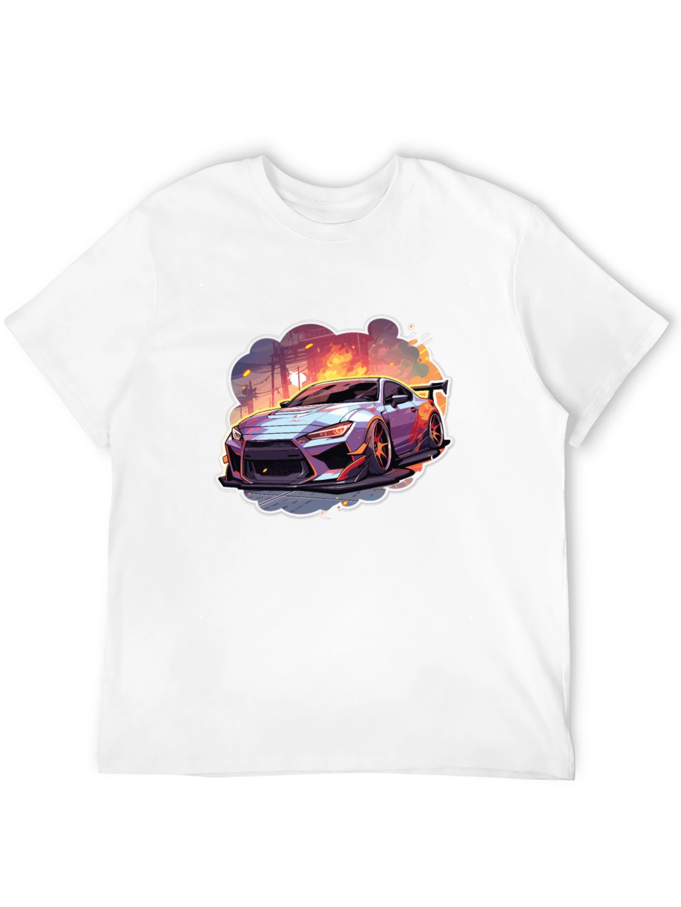Sleek Car Graphic Tee - Streetwear Style