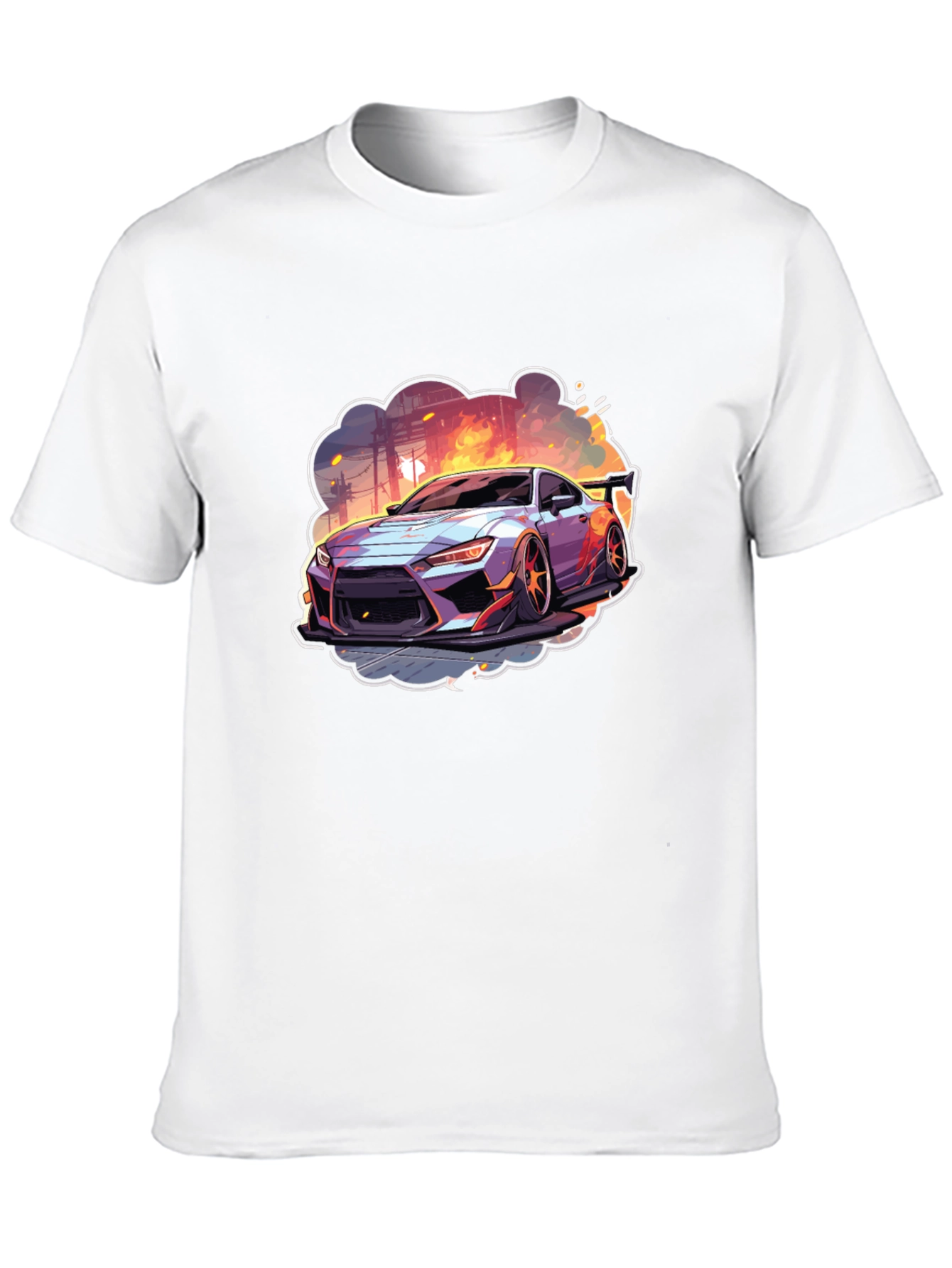 Sleek Car Graphic Tee - Streetwear Style