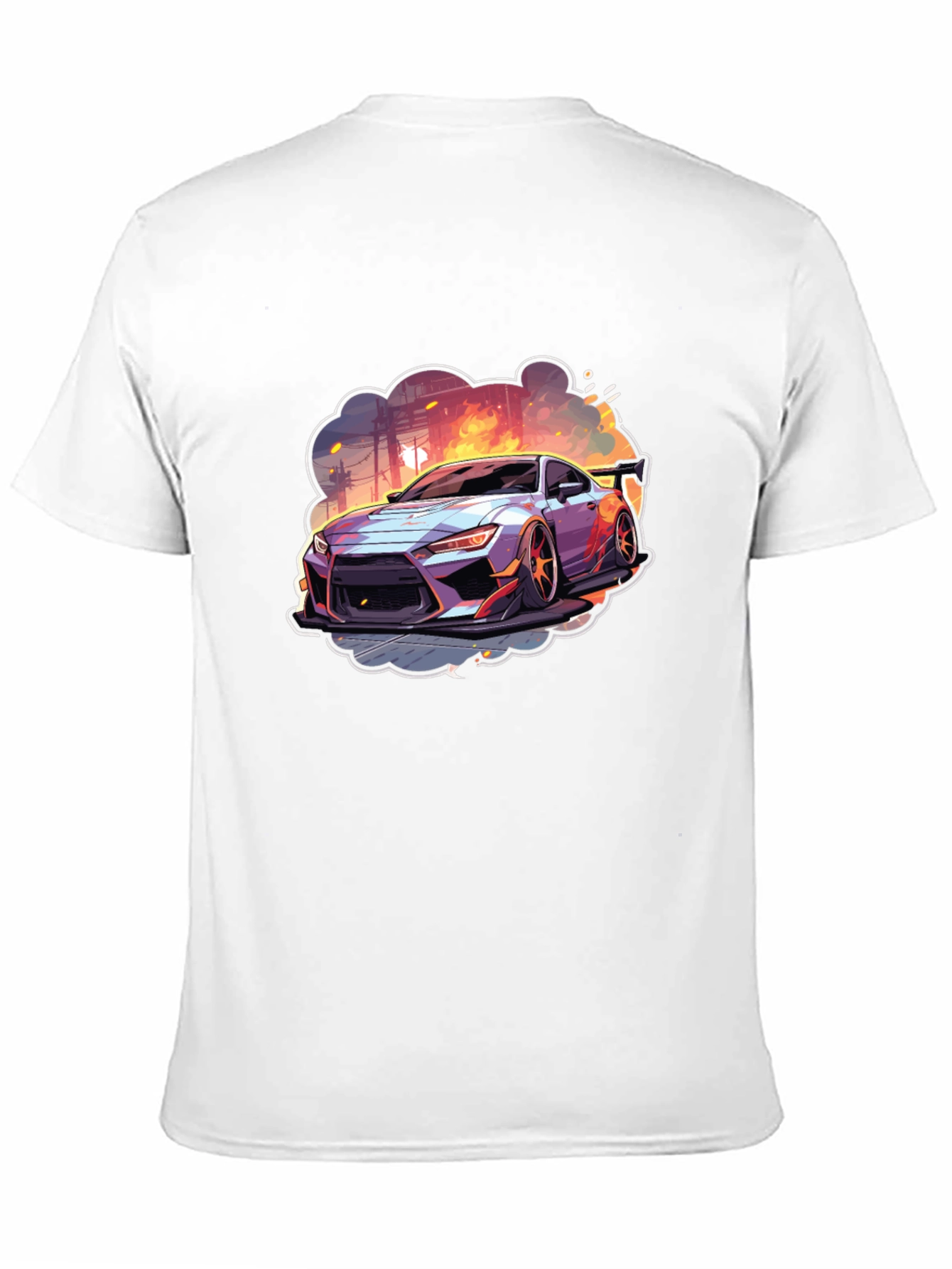 Sleek Car Graphic Tee - Streetwear Style