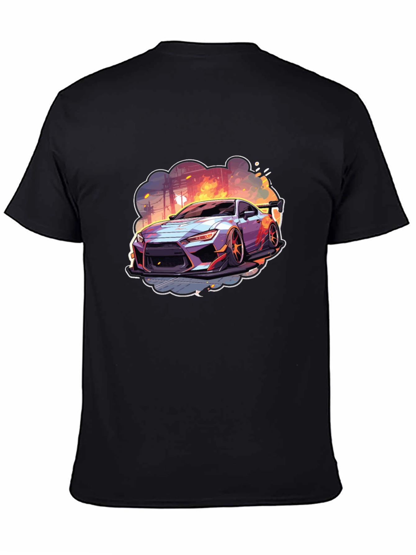 Sleek Car Graphic Tee - Streetwear Style