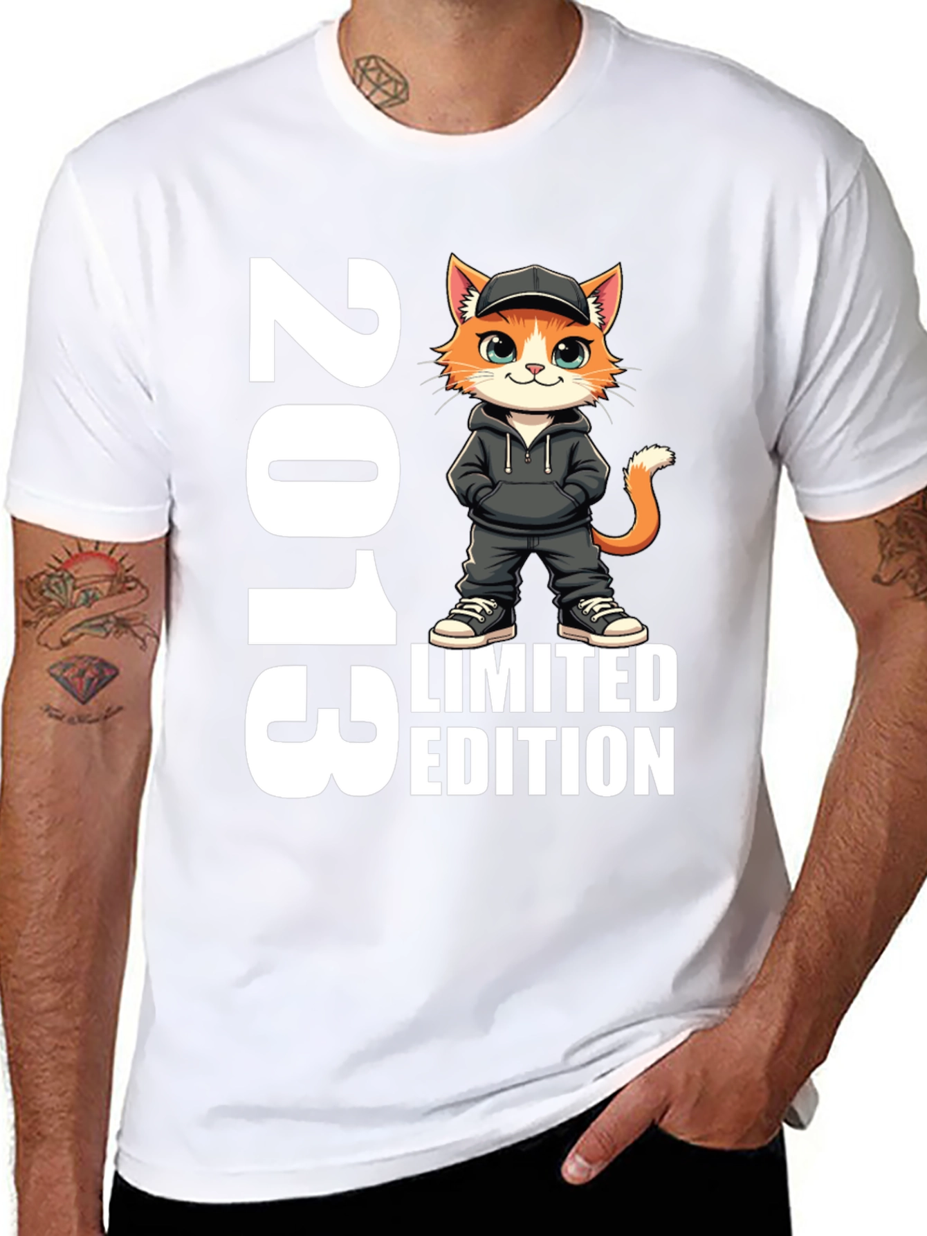 2013 Limited Edition Cat Graphic T-Shirt