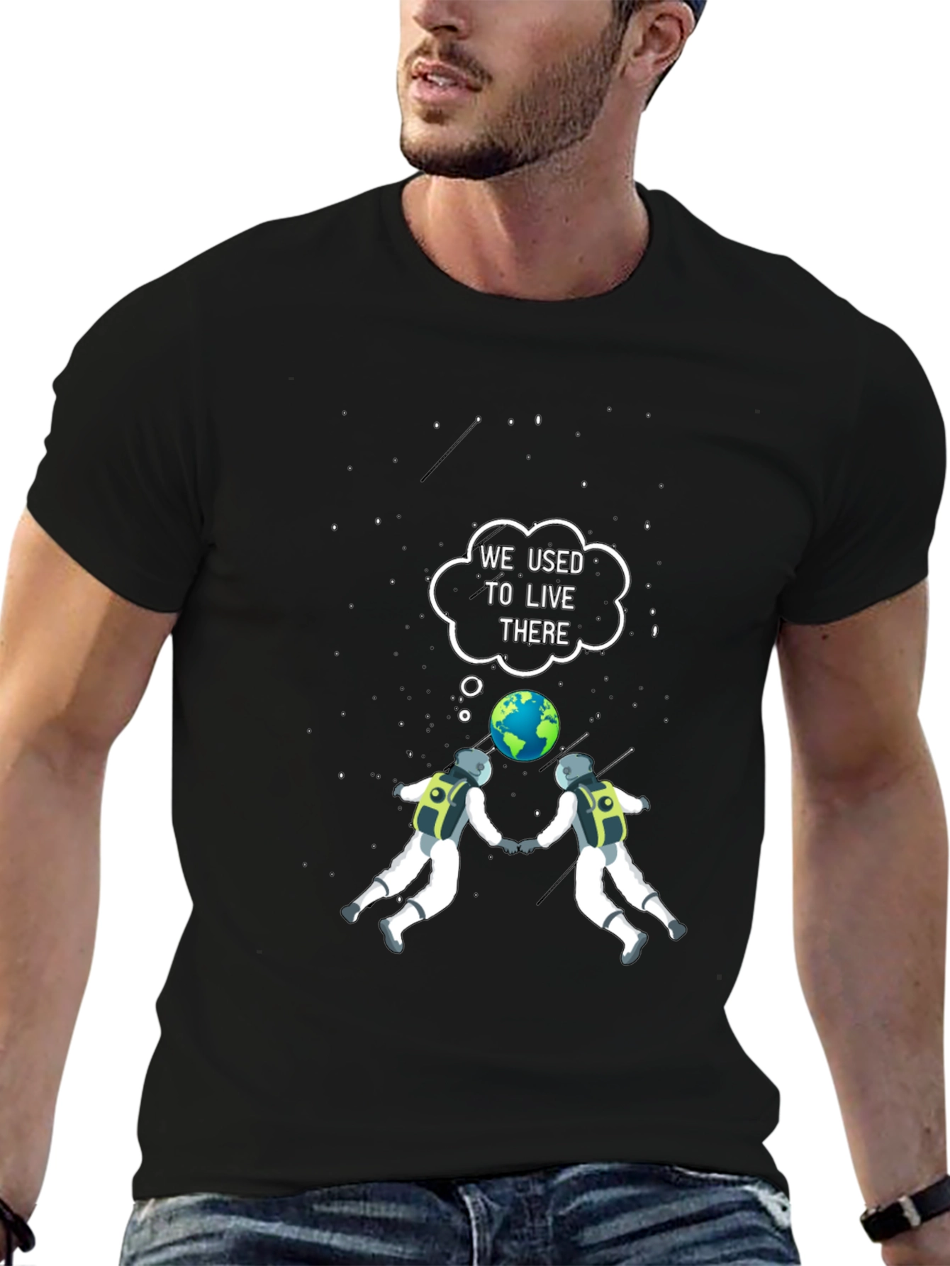 Astronaut Space T-Shirt - We Used to Live There