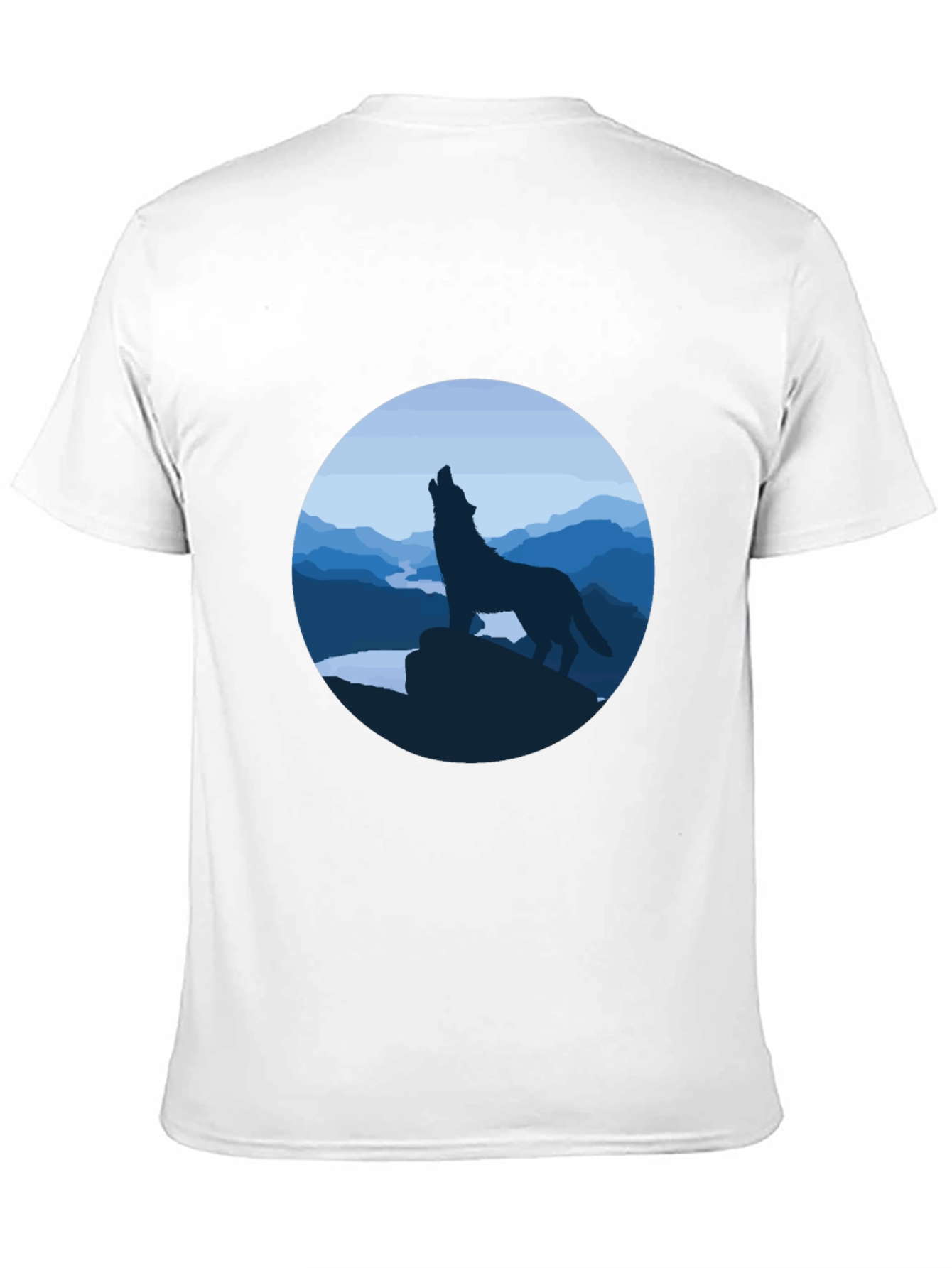 Wolf Howling Graphic Tee - Black