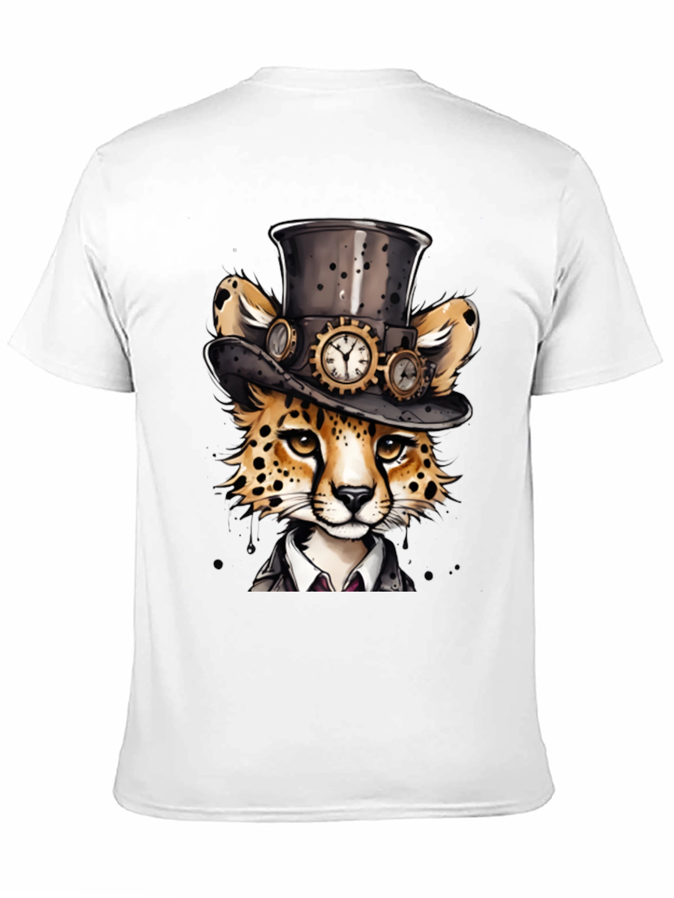 Steampunk Cheetah T-Shirt - Animal Tee