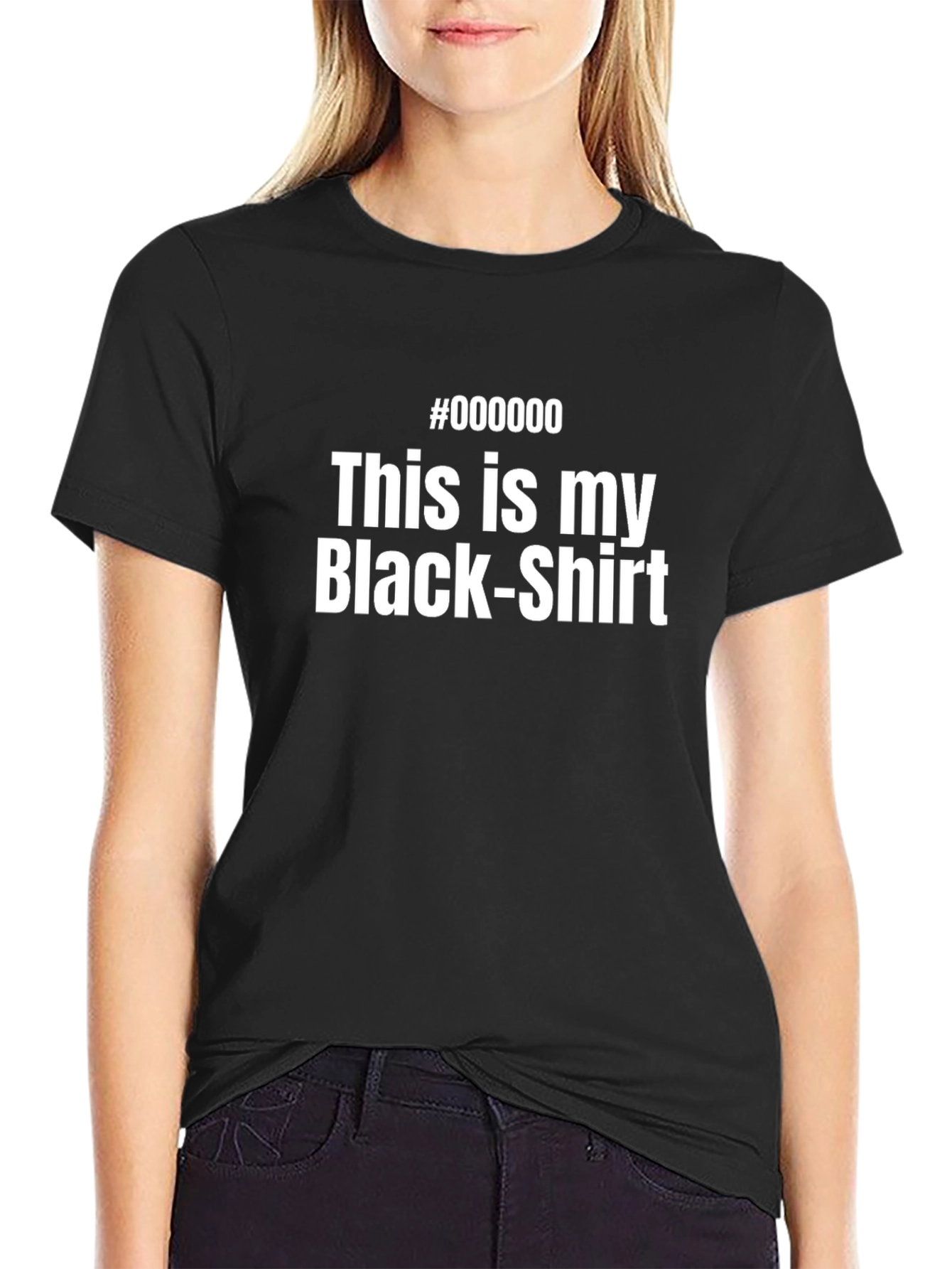 Humorous Black T-Shirt: This Is My Black-Shirt