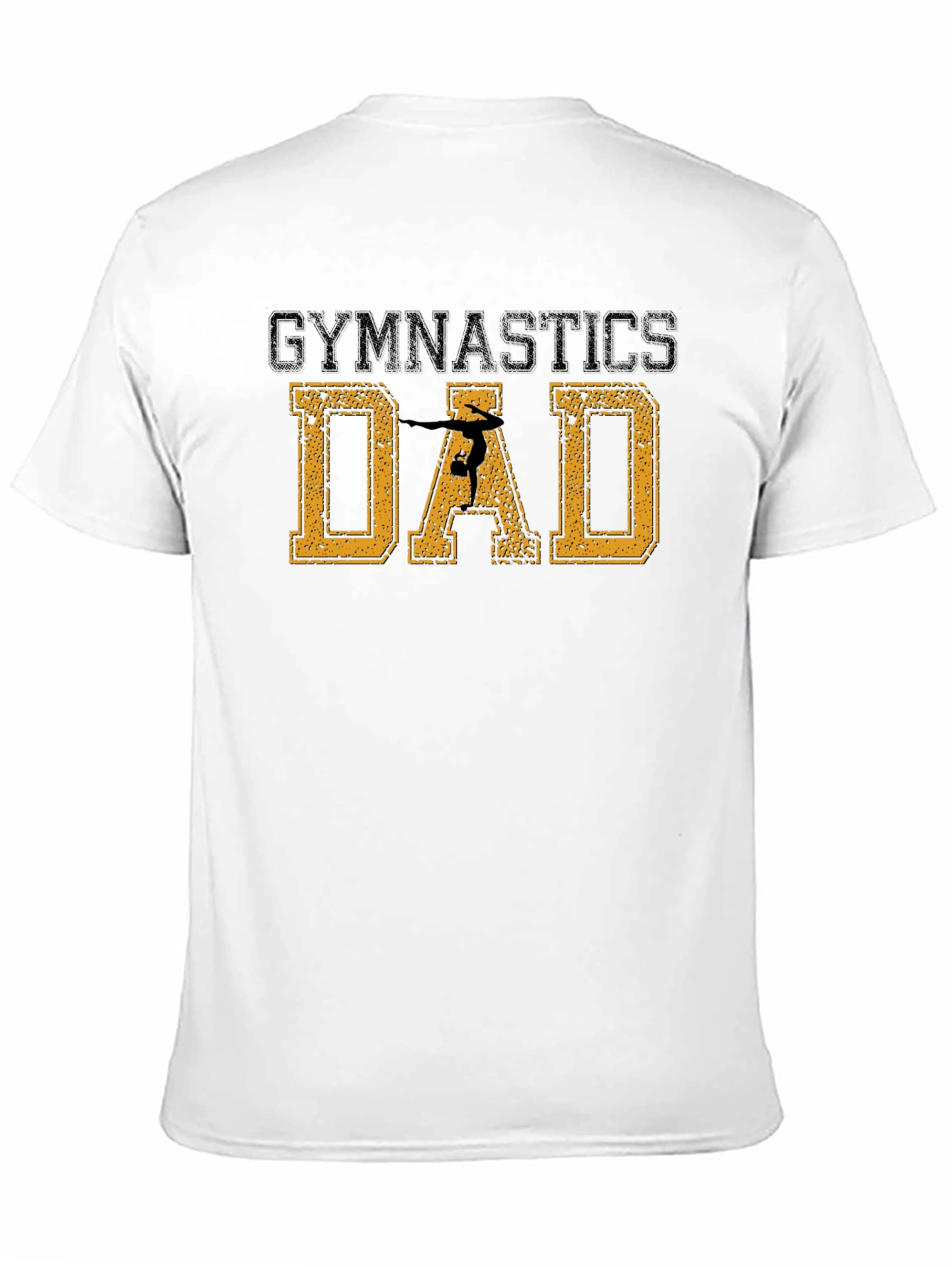 Gymnastics Dad T-Shirt - Black Cotton Tee