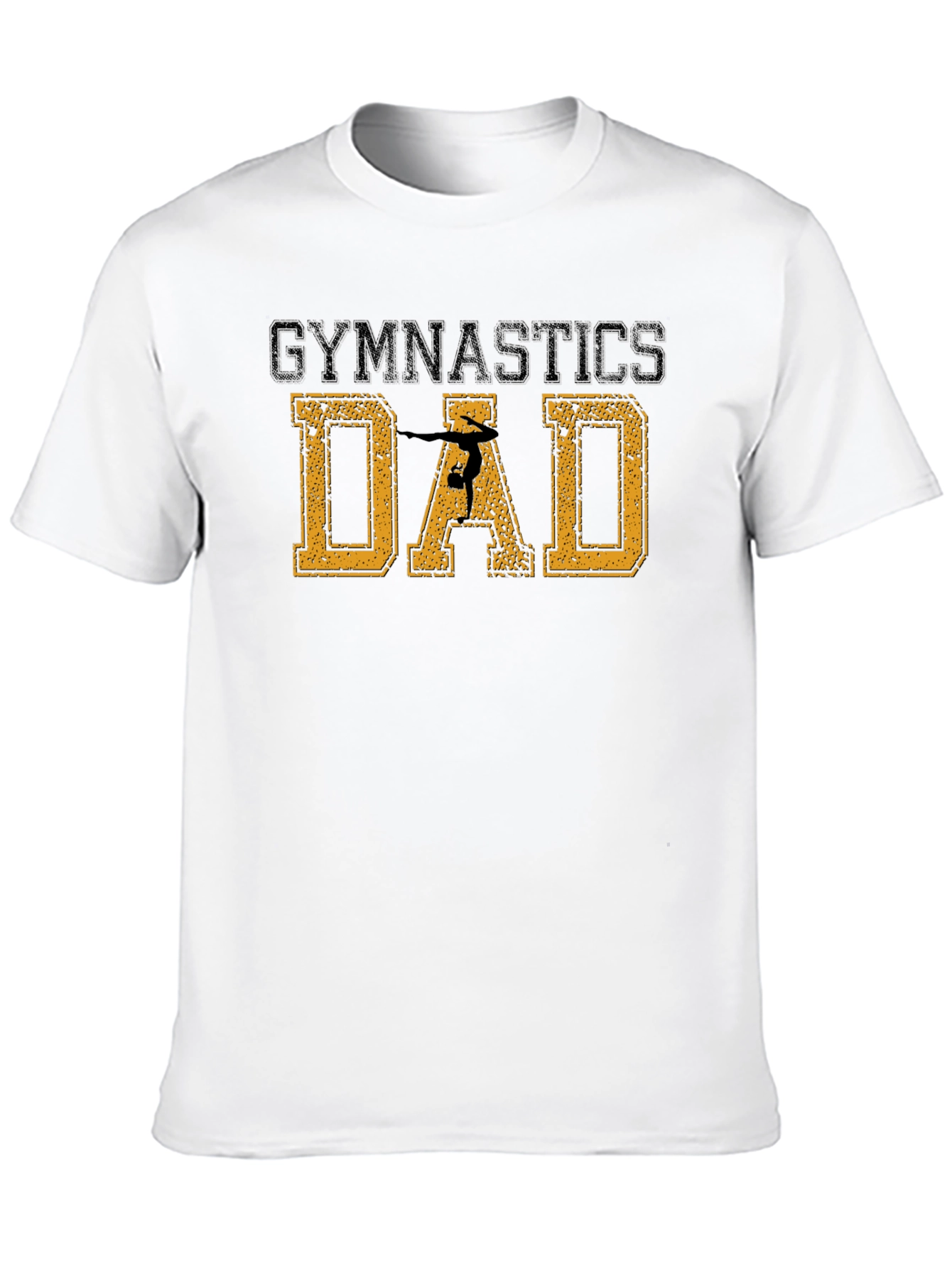 Gymnastics Dad T-Shirt - Black Cotton Tee