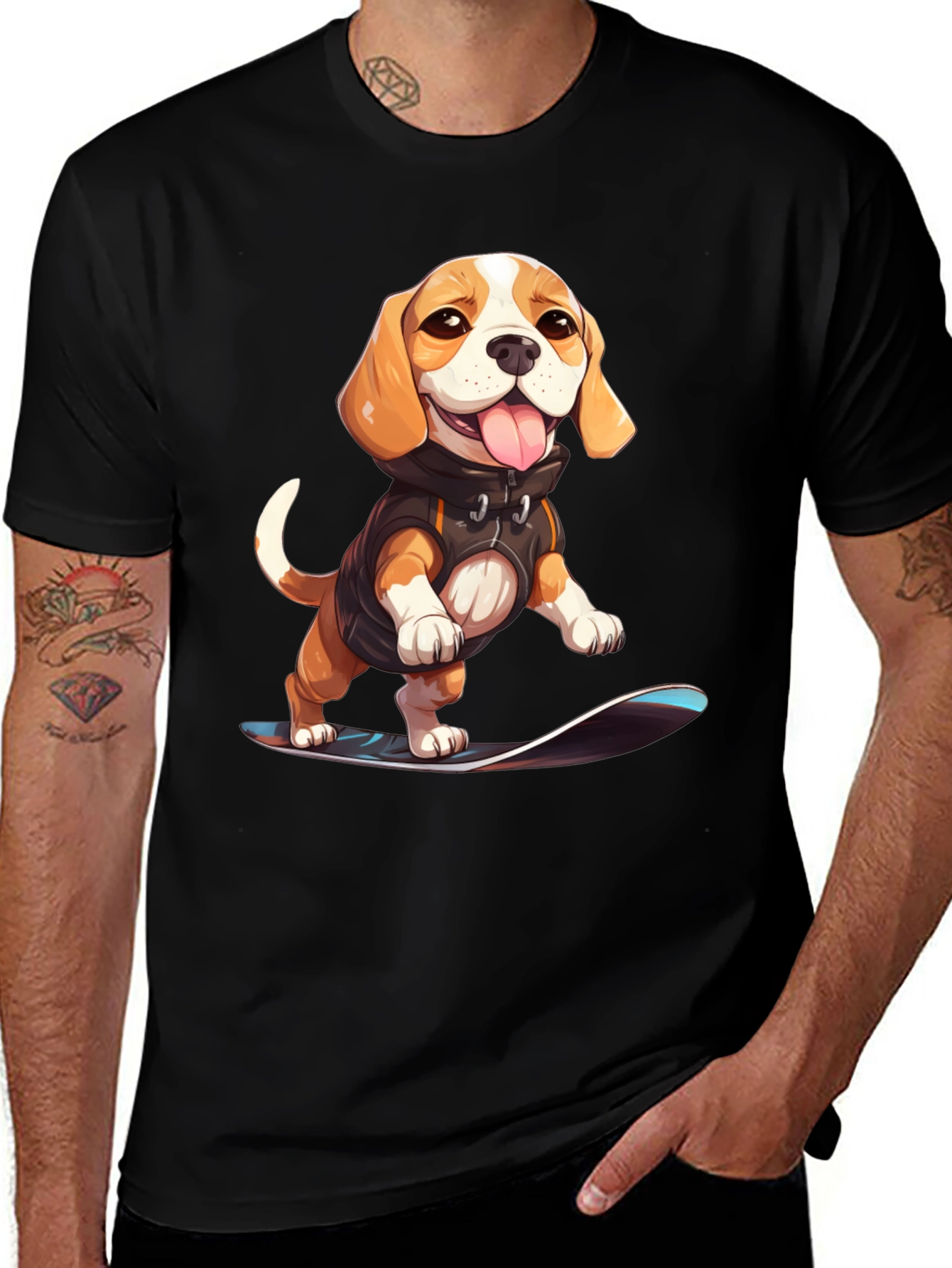 Dog Skateboarder T-Shirt: Cool Pup Graphic Tee