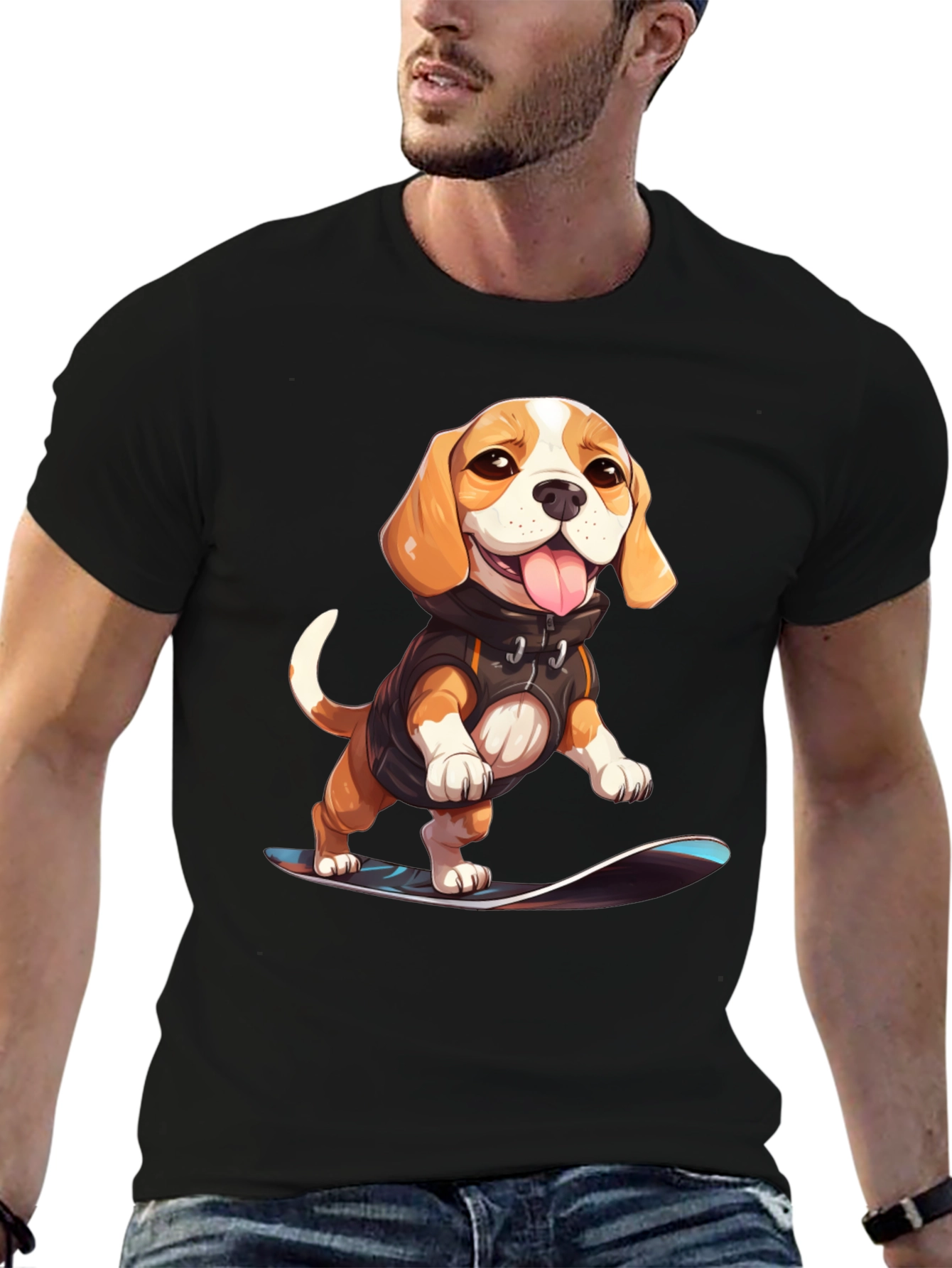 Dog Skateboarder T-Shirt: Cool Pup Graphic Tee