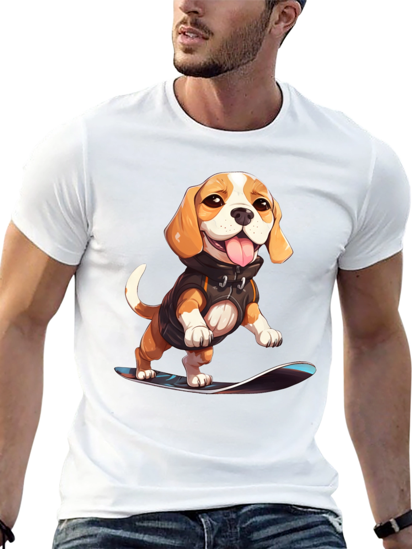 Dog Skateboarder T-Shirt: Cool Pup Graphic Tee
