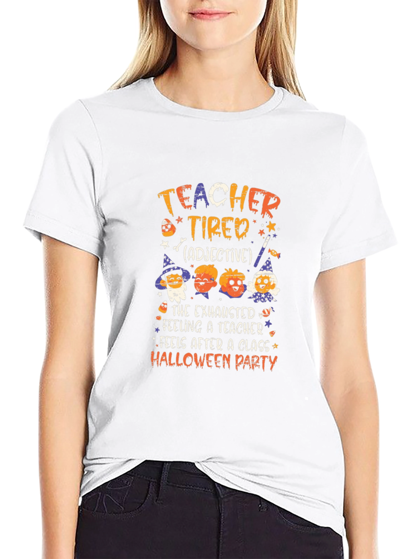 Teacher Tired Halloween T-Shirt