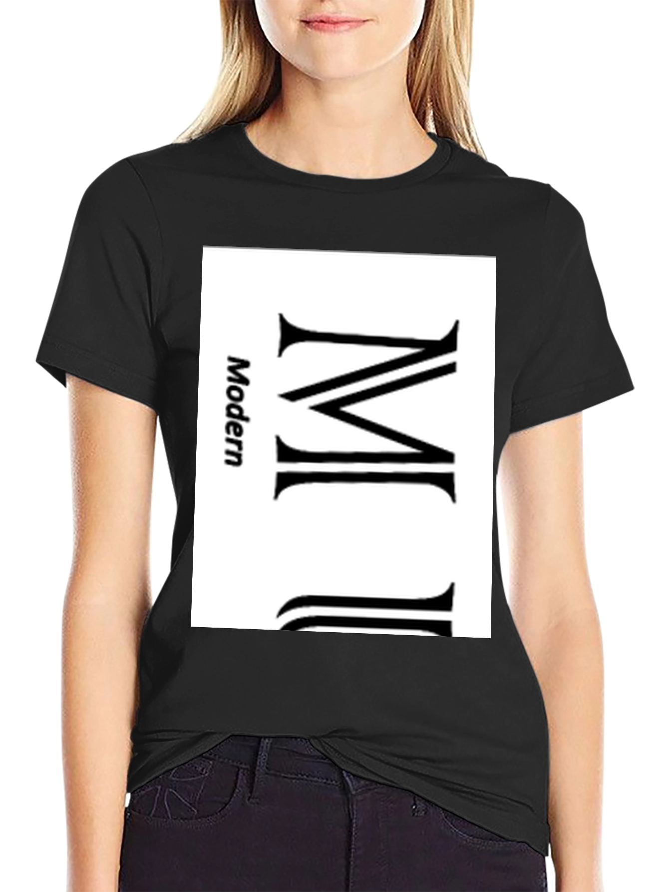 Modern MJ Graphic Tee - Black Cotton