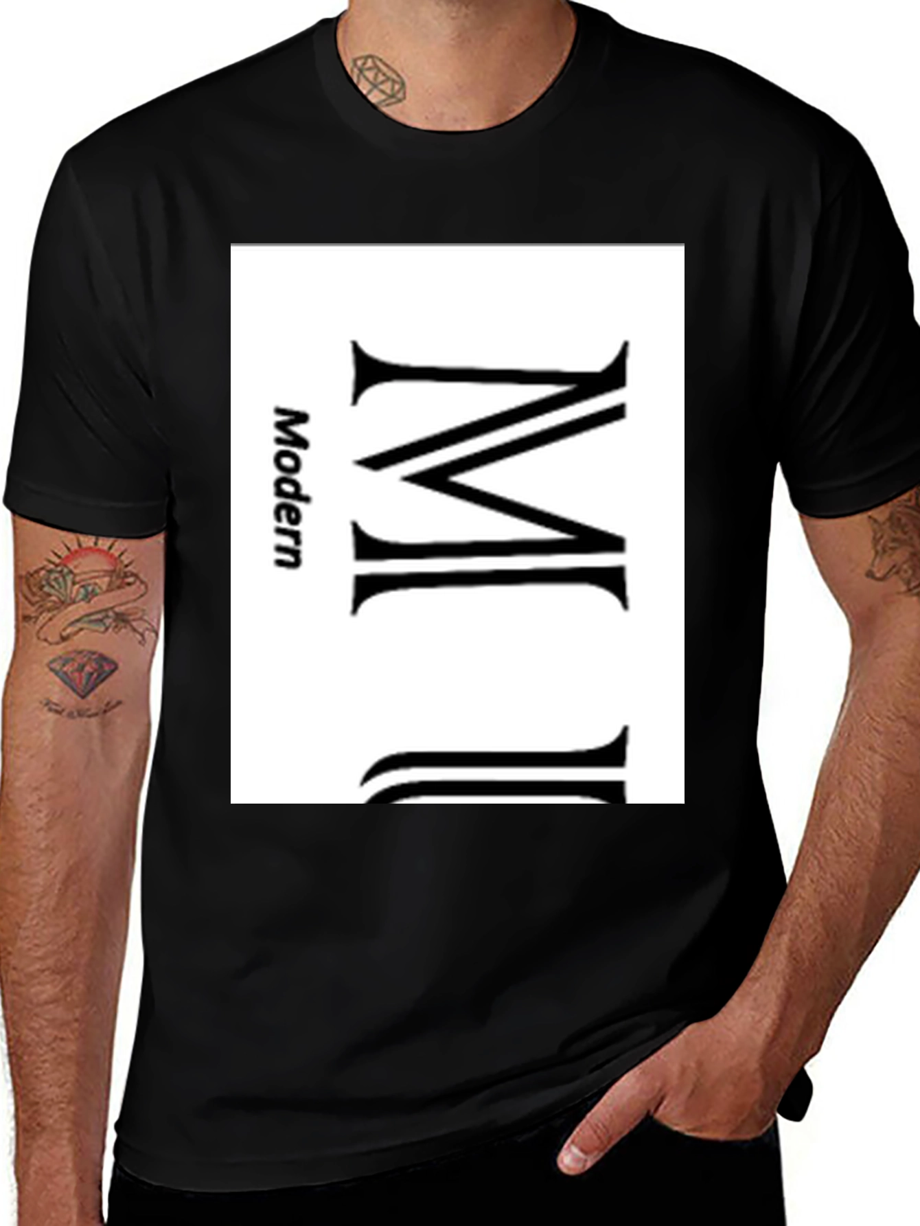 Modern MJ Graphic Tee - Black Cotton