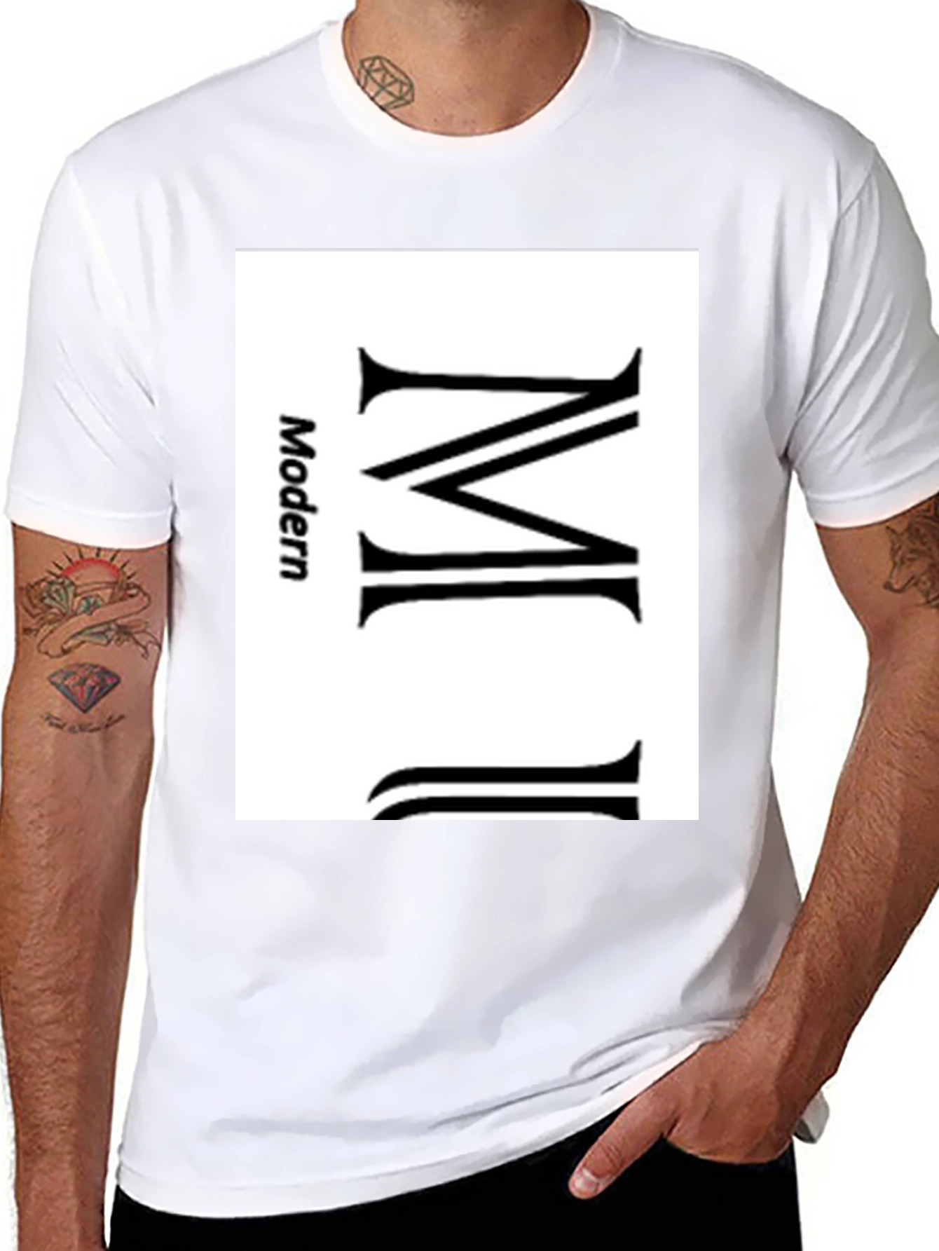 Modern MJ Graphic Tee - Black Cotton