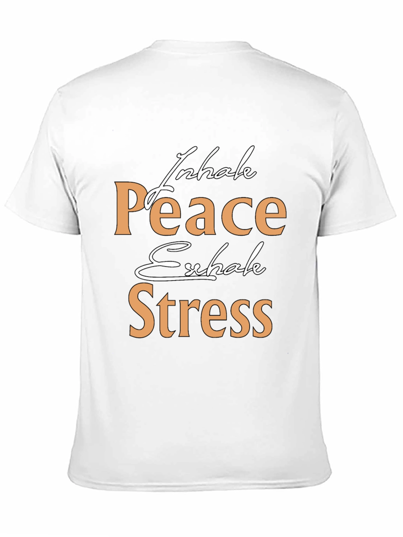 Inhale Peace Exhale Stress Graphic T-Shirt