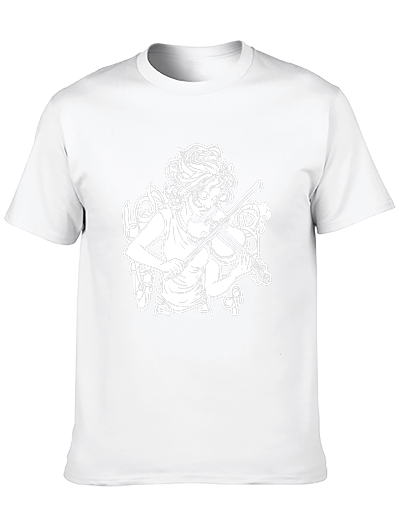 Musician Girl Black T-Shirt