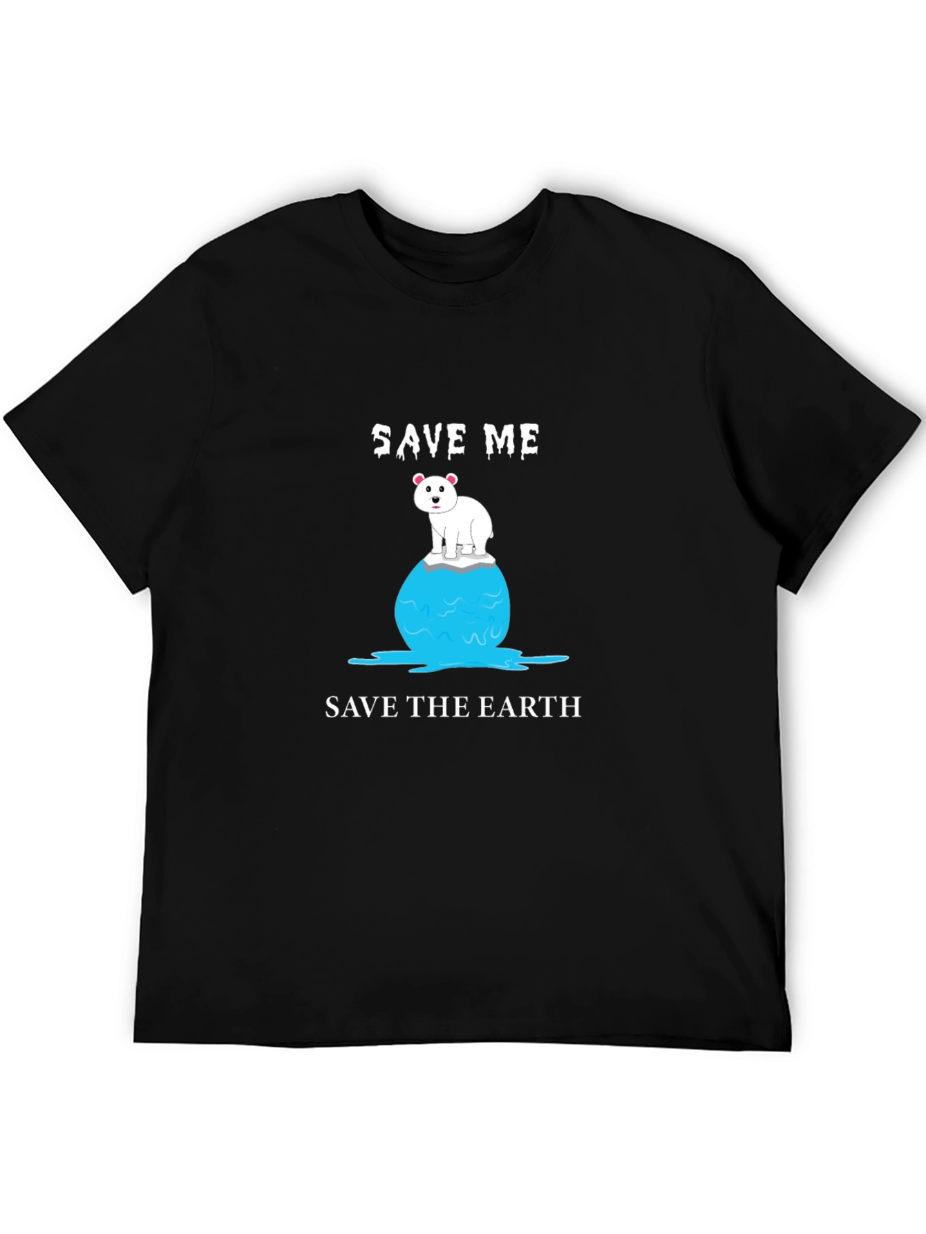 Save the Earth Polar Bear Graphic Tee
