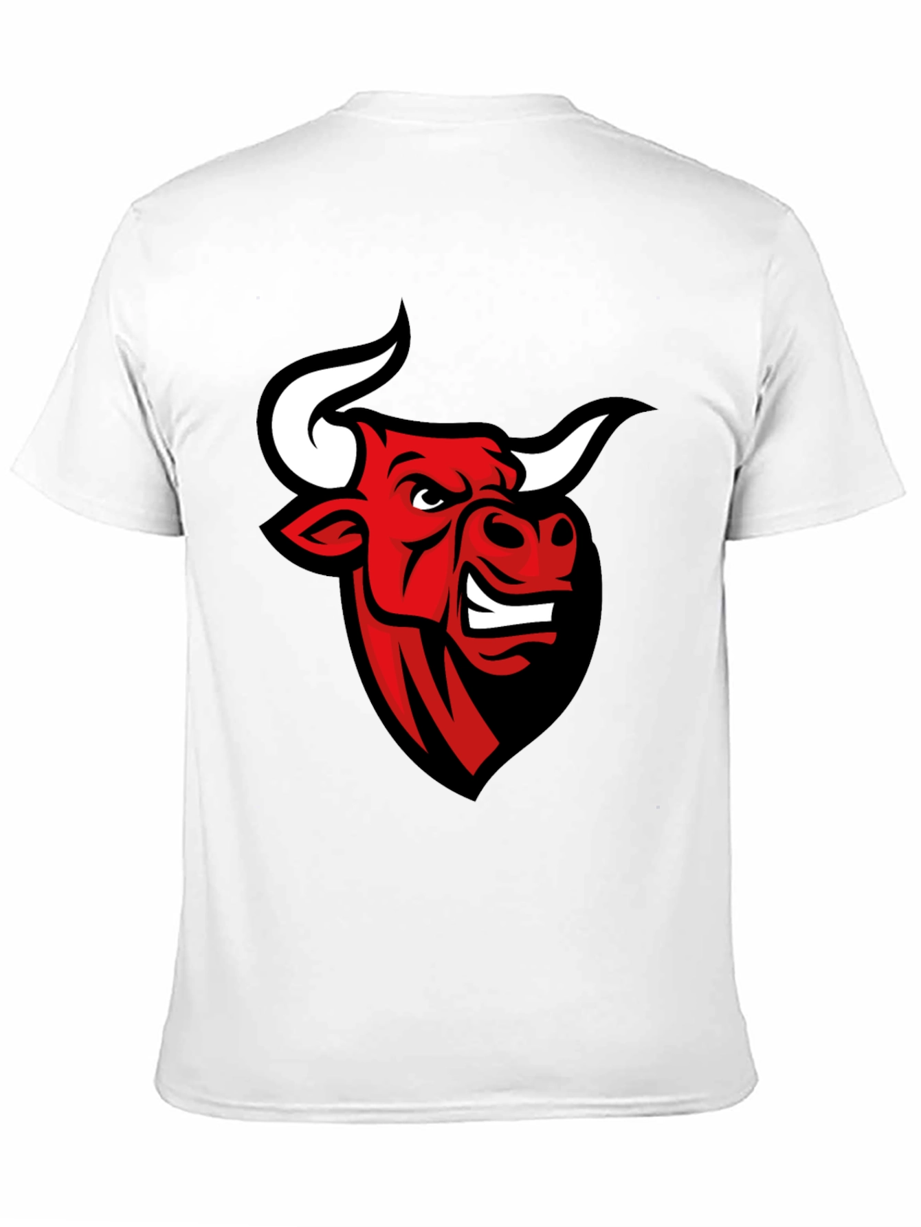 Black T-shirt with Bull Graphic