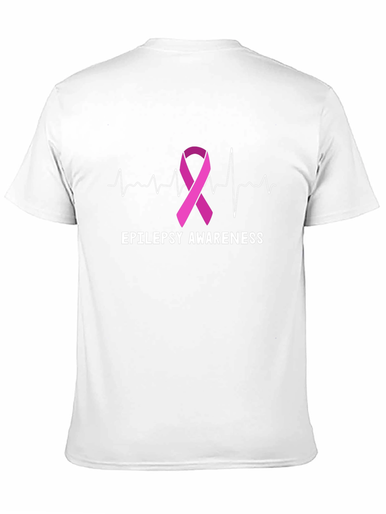 Epilepsy Awareness Ribbon Heartbeat T-Shirt