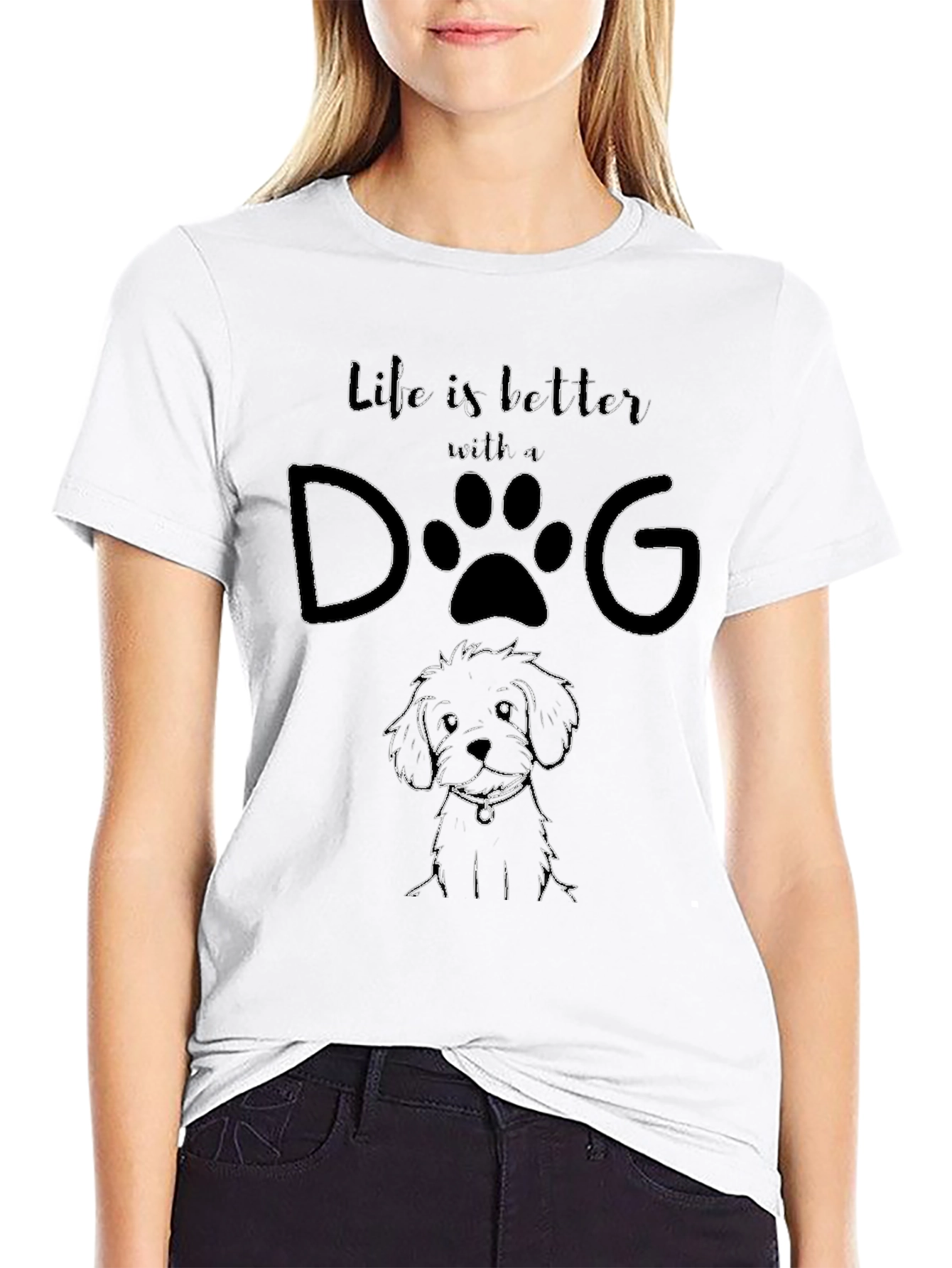 Life is Better With A Dog Graphic Tee
