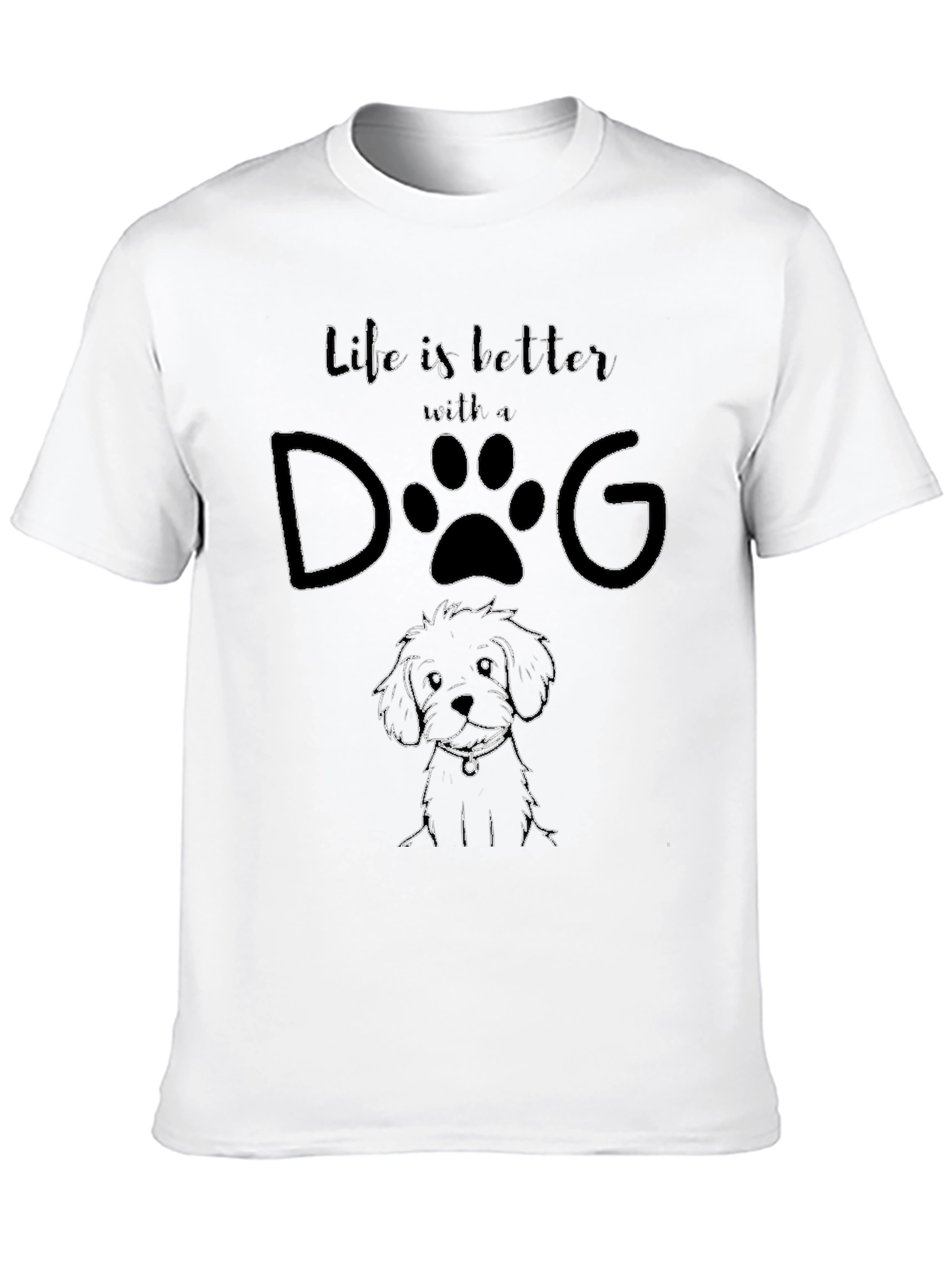 Life is Better With A Dog Graphic Tee