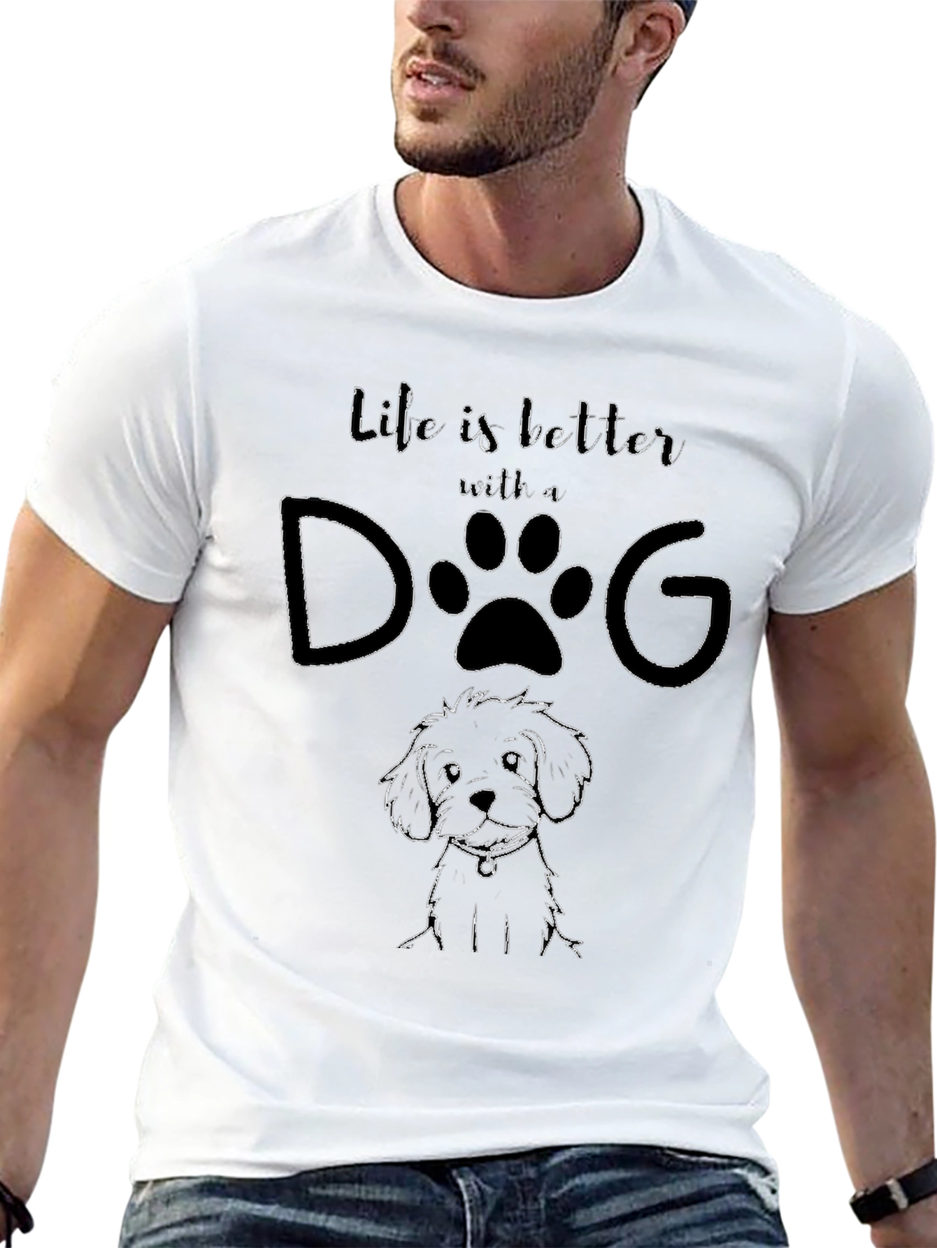 Life is Better With A Dog Graphic Tee
