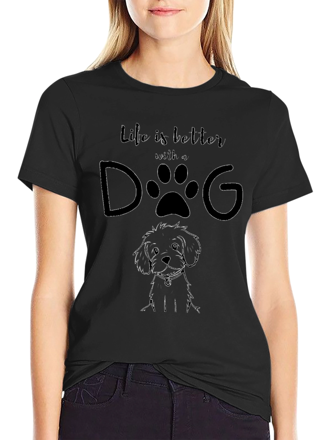 Life is Better With A Dog Graphic Tee