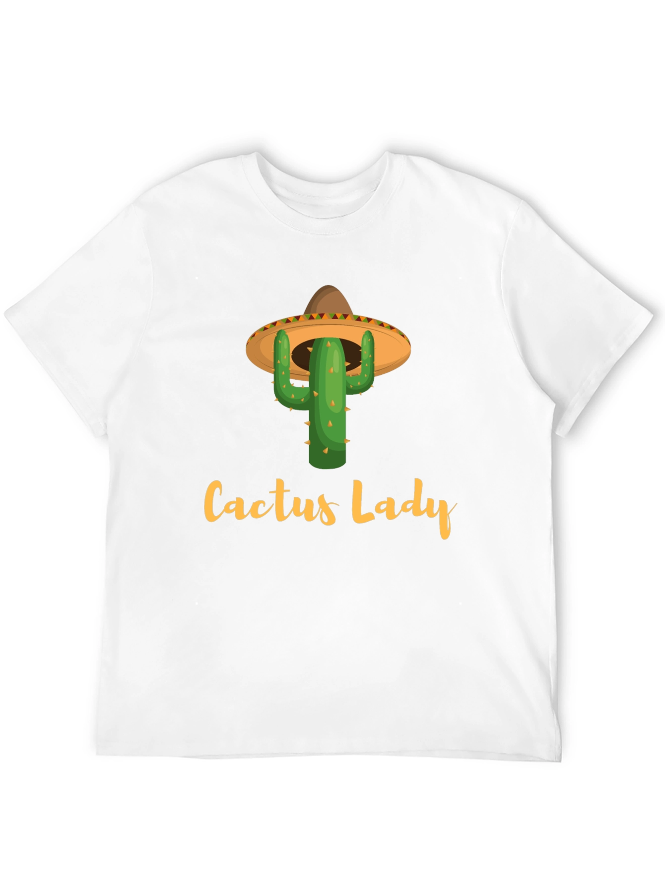 Cactus Lady Graphic Tee -  Fun Novelty Shirt
