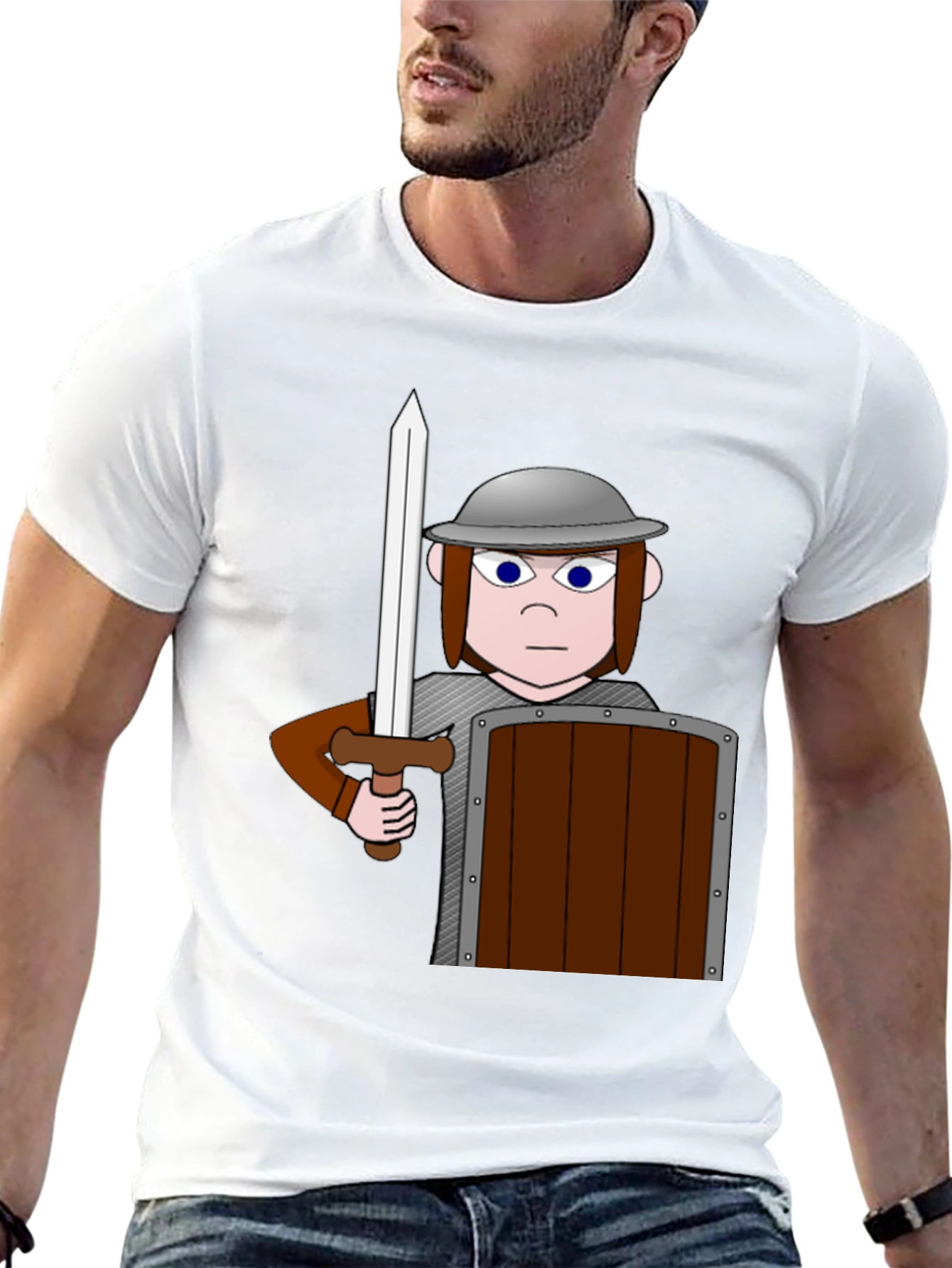 Cartoon Warrior T-Shirt