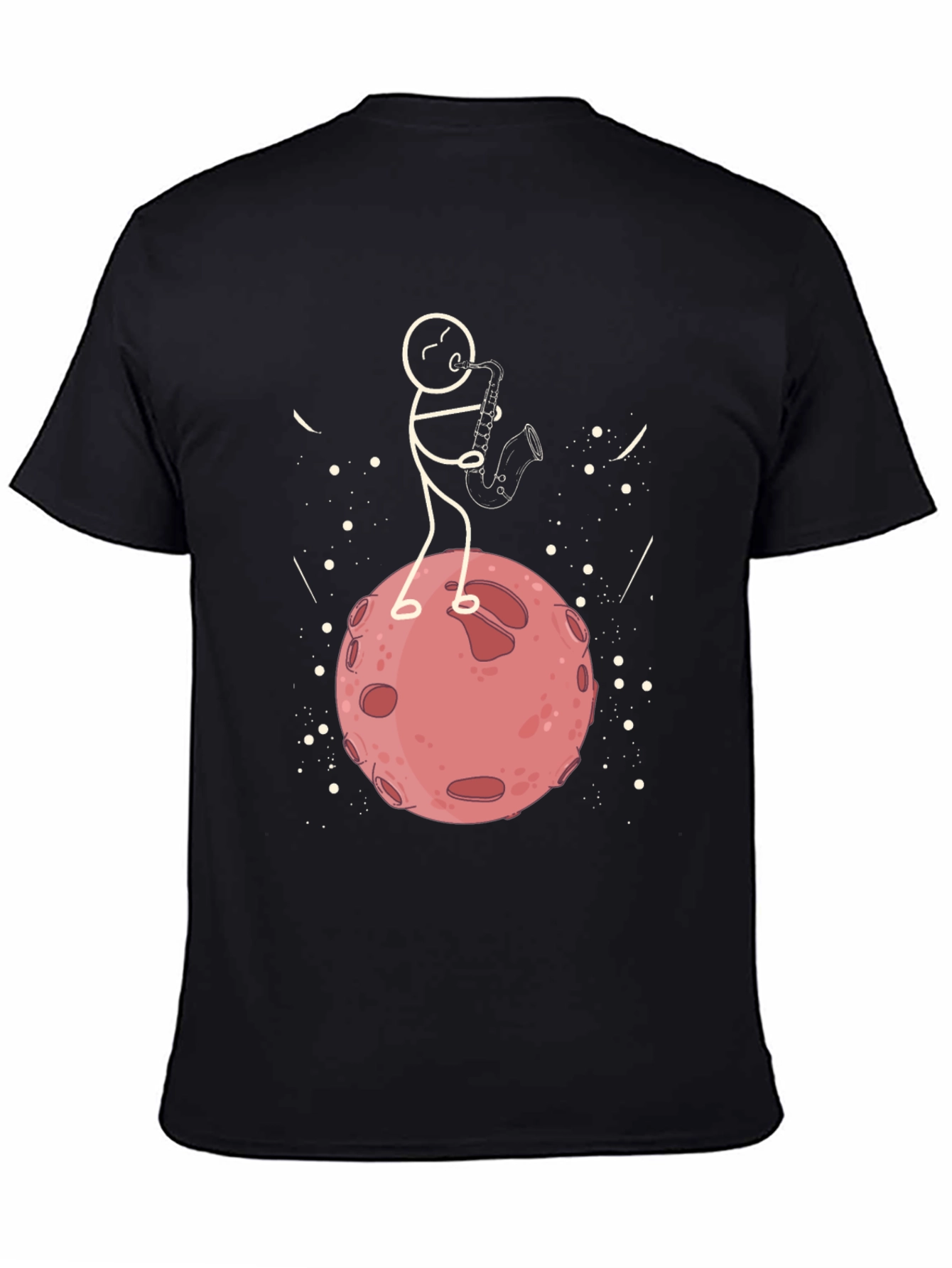 Stick Figure Saxophone Player T-Shirt