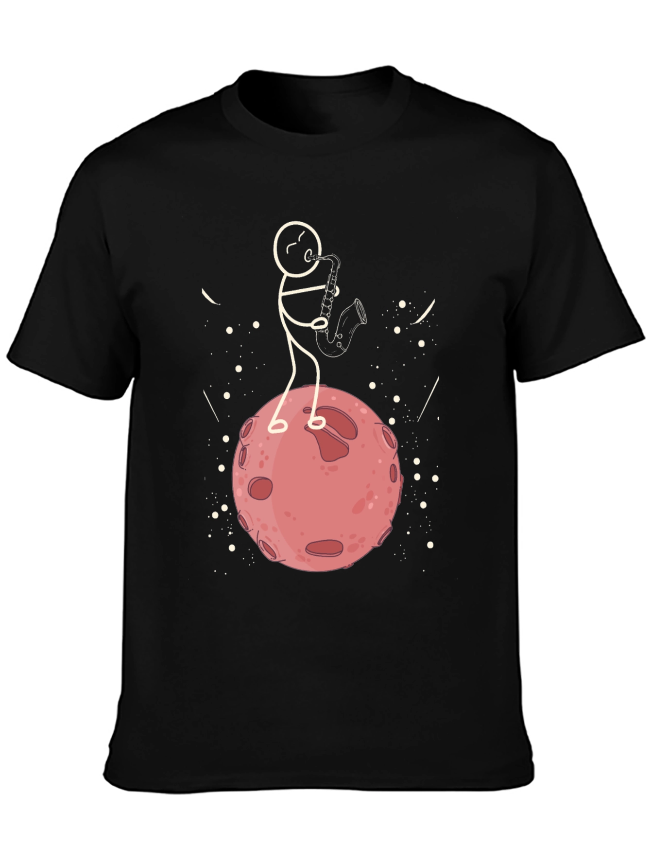 Stick Figure Saxophone Player T-Shirt