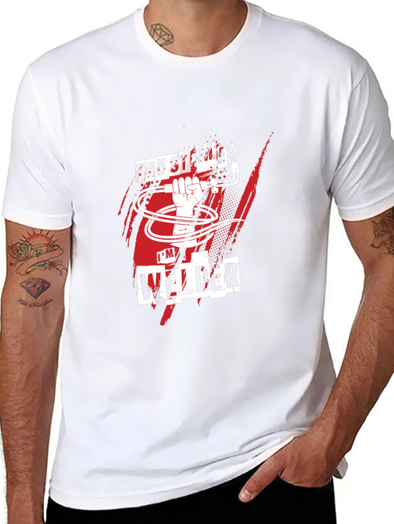Trust Me Im A Welder Black T-Shirt