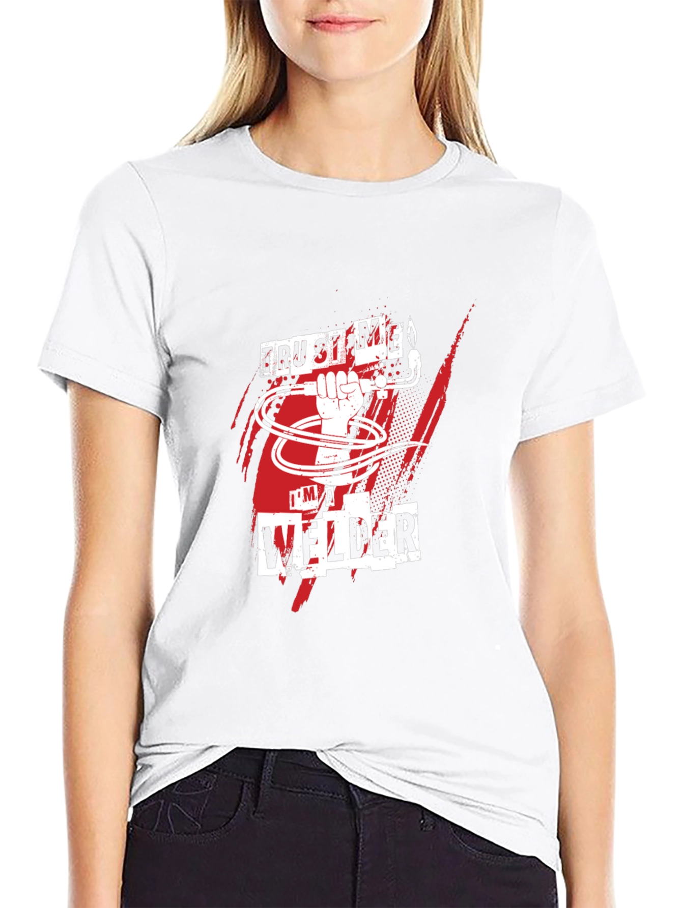 Trust Me Im A Welder Black T-Shirt
