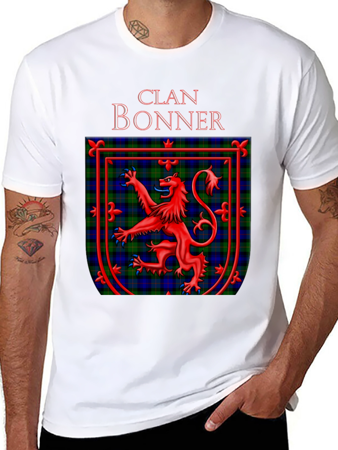Clan Bonner Scottish Tartan Crest T-Shirt