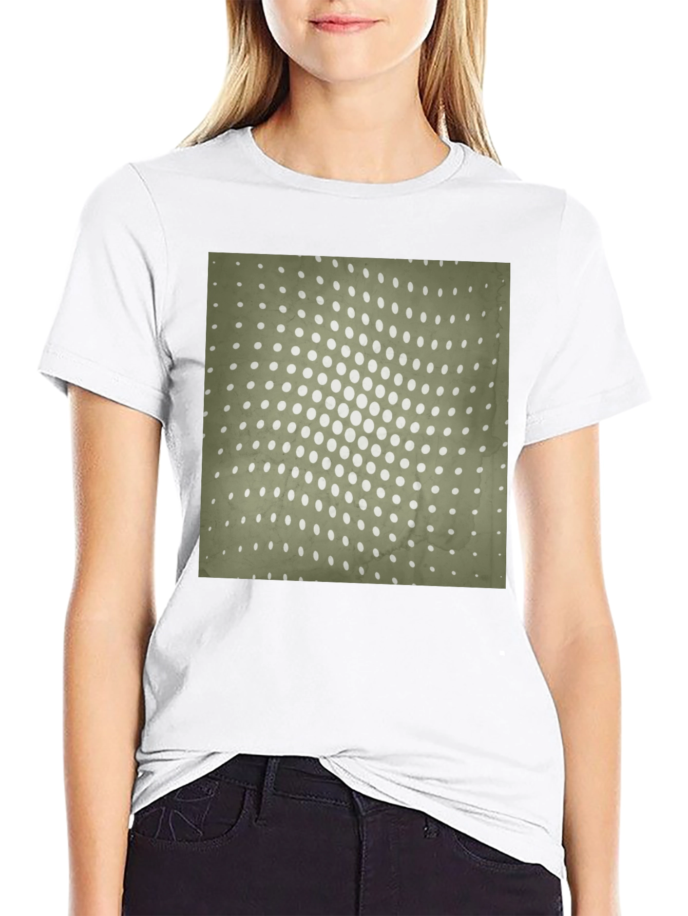 Retro Dot Pattern Tee
