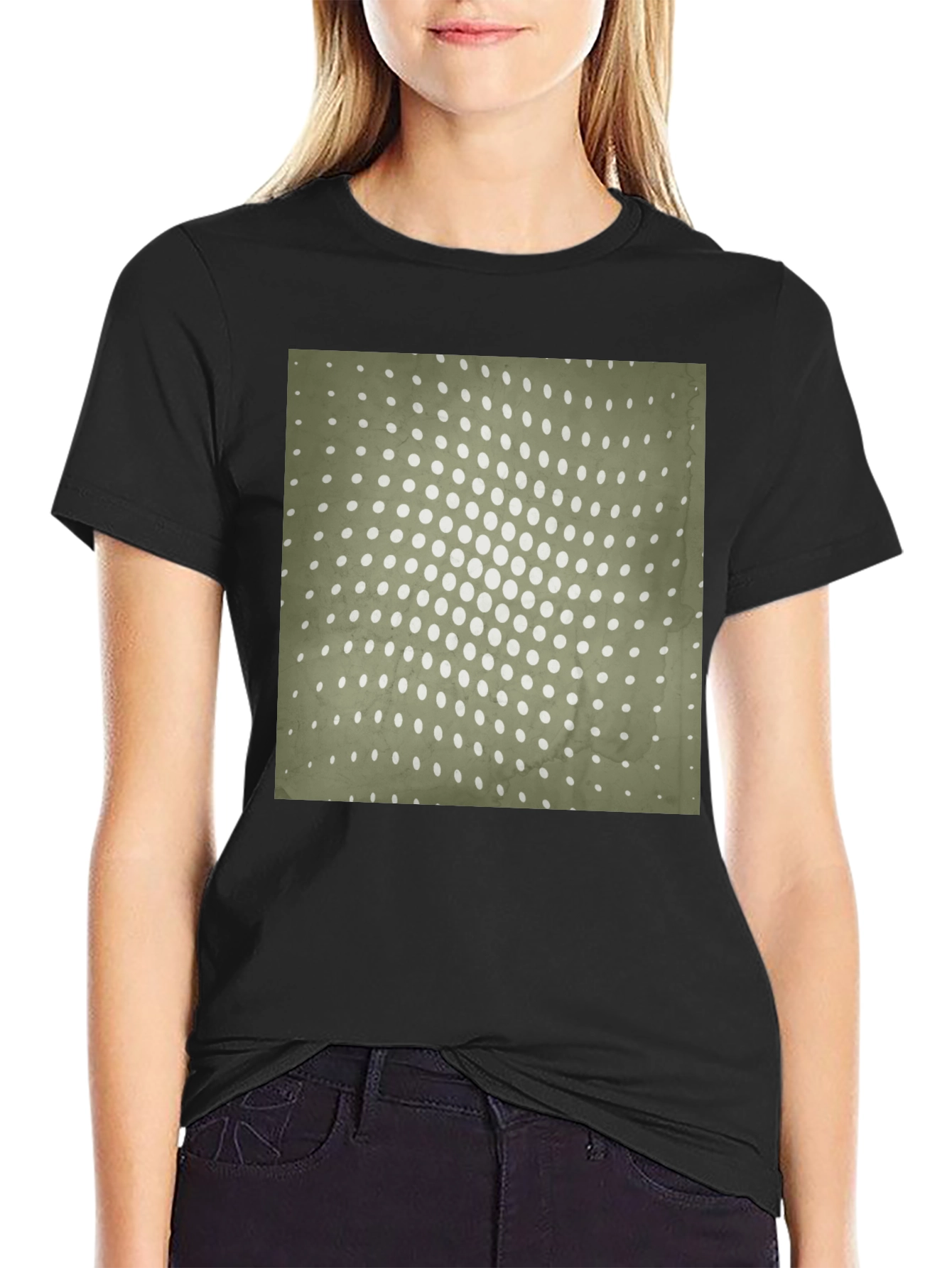 Retro Dot Pattern Tee