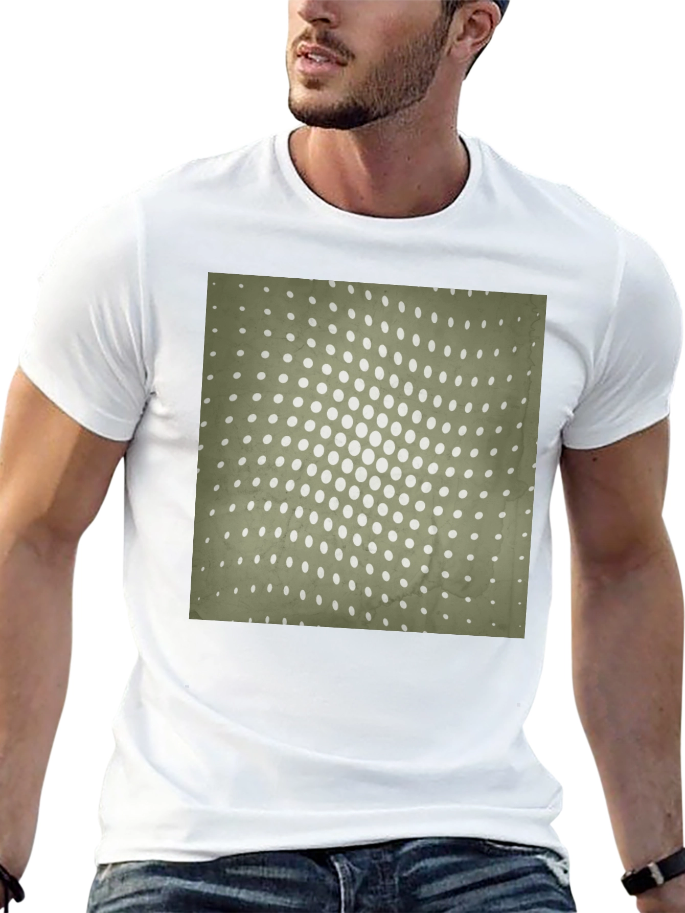 Retro Dot Pattern Tee