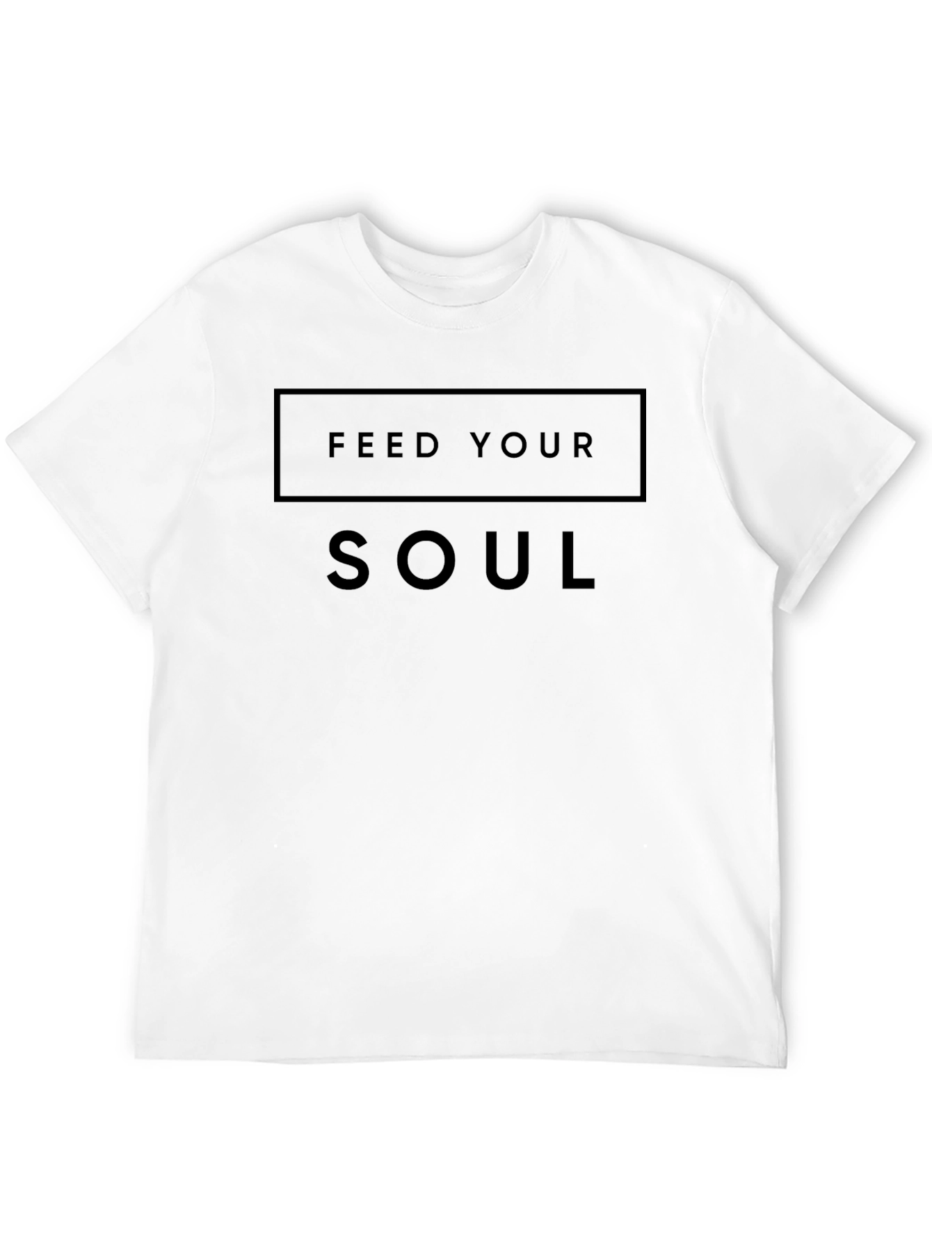 Feed Your Soul Black Graphic Tee Shirt