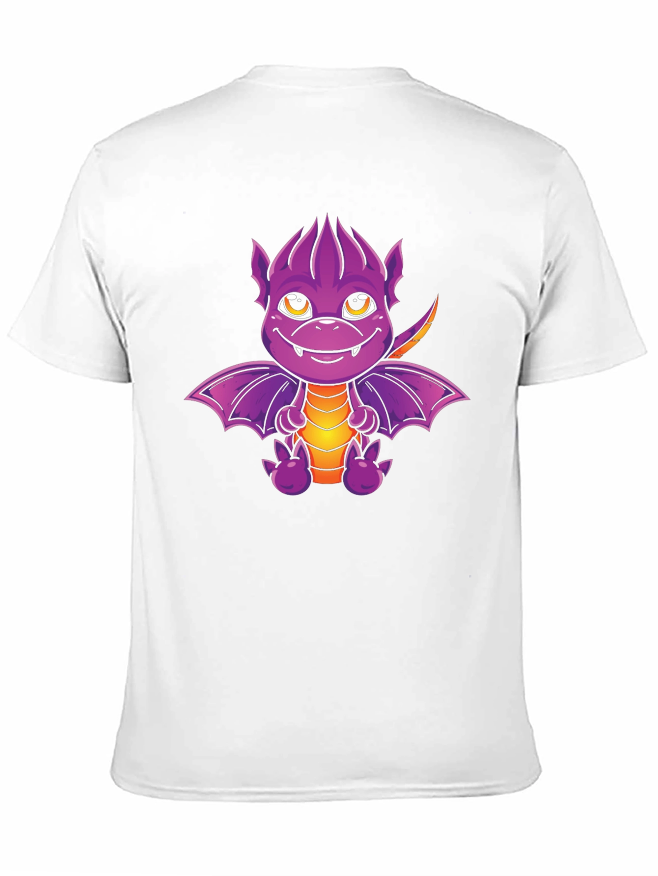 Purple Dragon Graphic Tee - Cute Cartoon Design