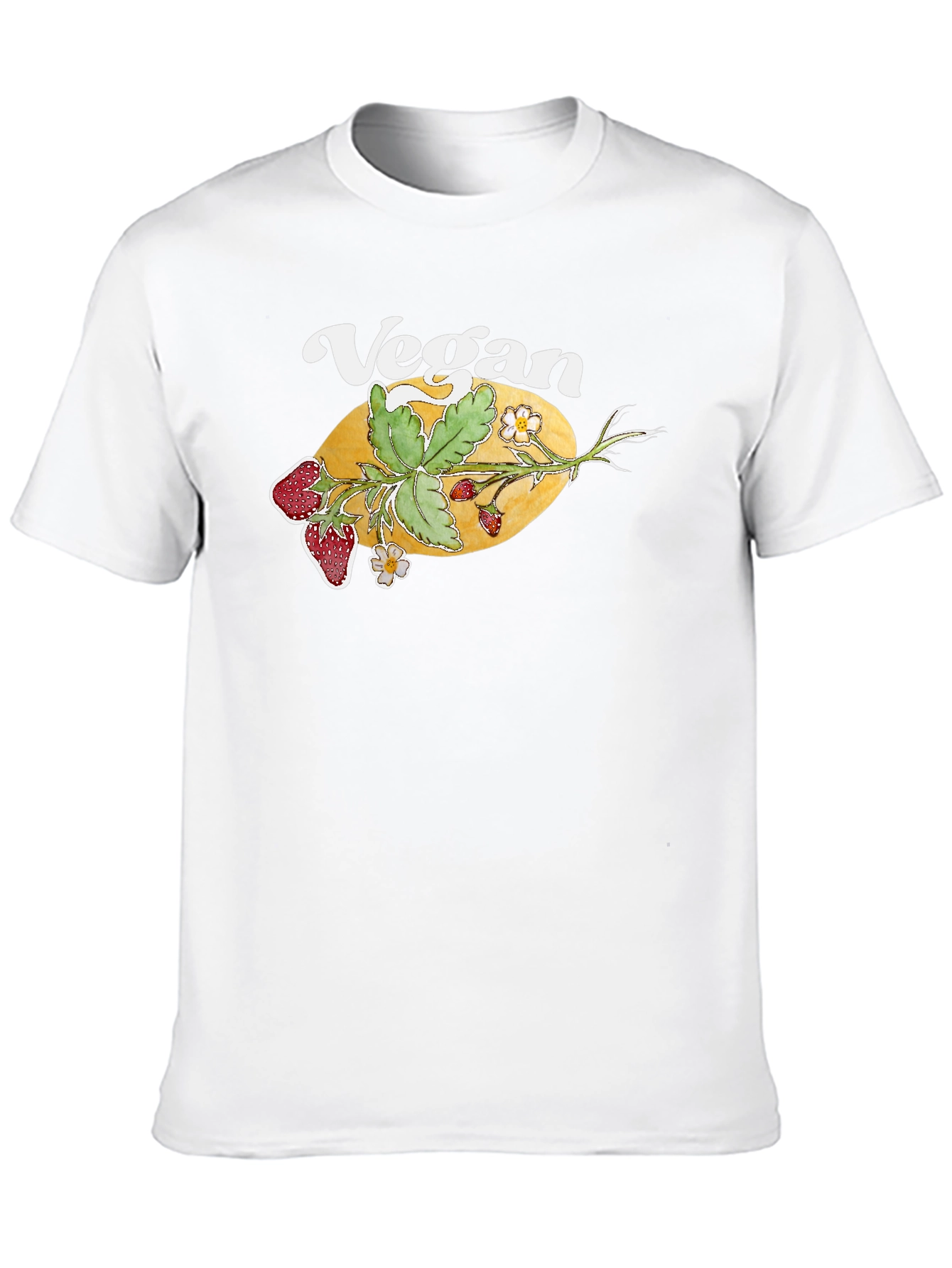 Vegan Strawberry Graphic T-Shirt