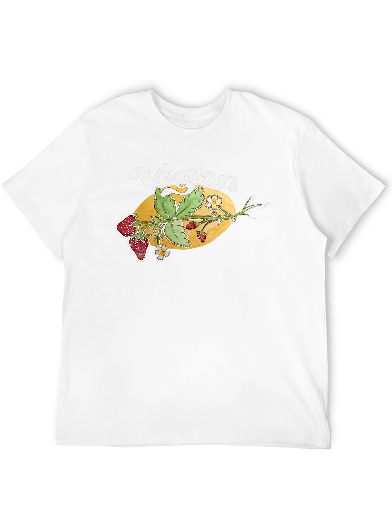 Vegan Strawberry Graphic T-Shirt