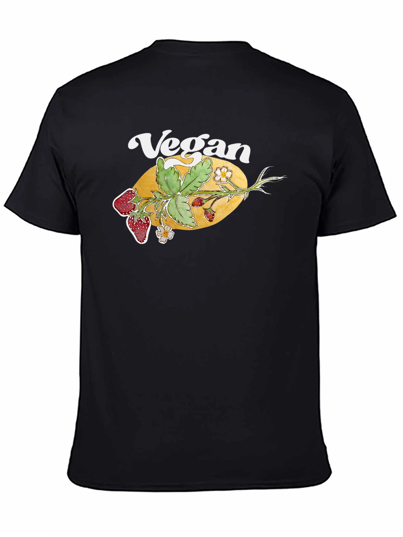 Vegan Strawberry Graphic T-Shirt