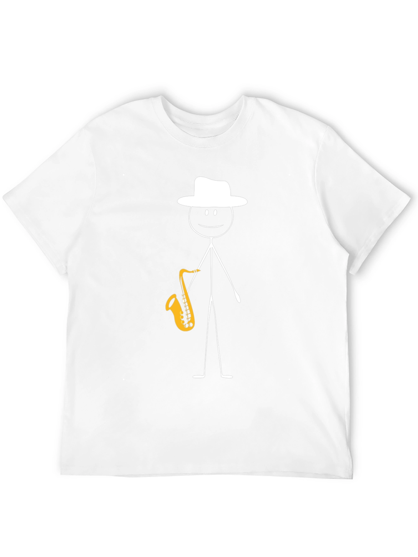 Jazz Man Graphic Tee - Black Cotton T-Shirt