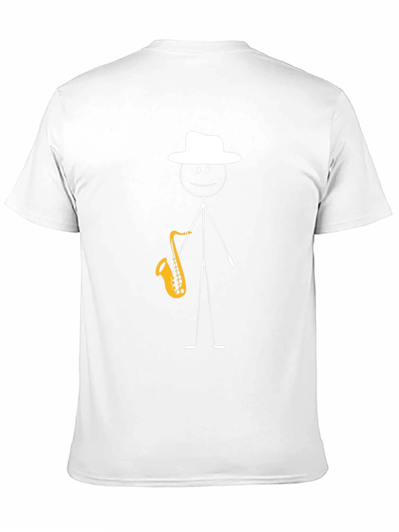 Jazz Man Graphic Tee - Black Cotton T-Shirt