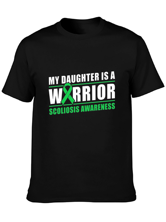 My Daughter is a Warrior Scoliosis Awareness T-Shirt