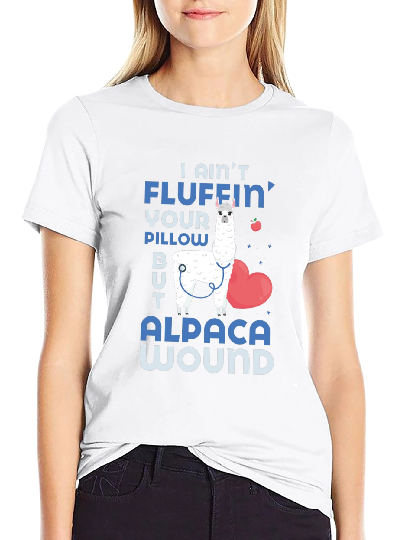 Alpaca Wound T-Shirt Funny Nurse Doctor Medical Tee