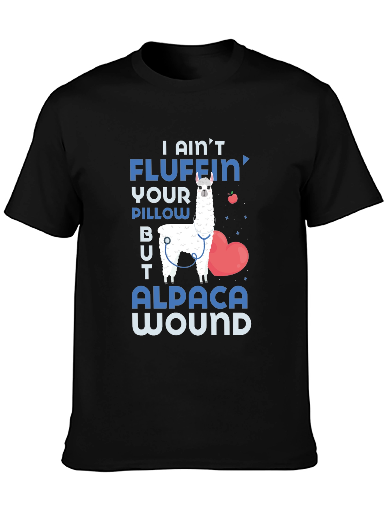 Alpaca Wound T-Shirt Funny Nurse Doctor Medical Tee
